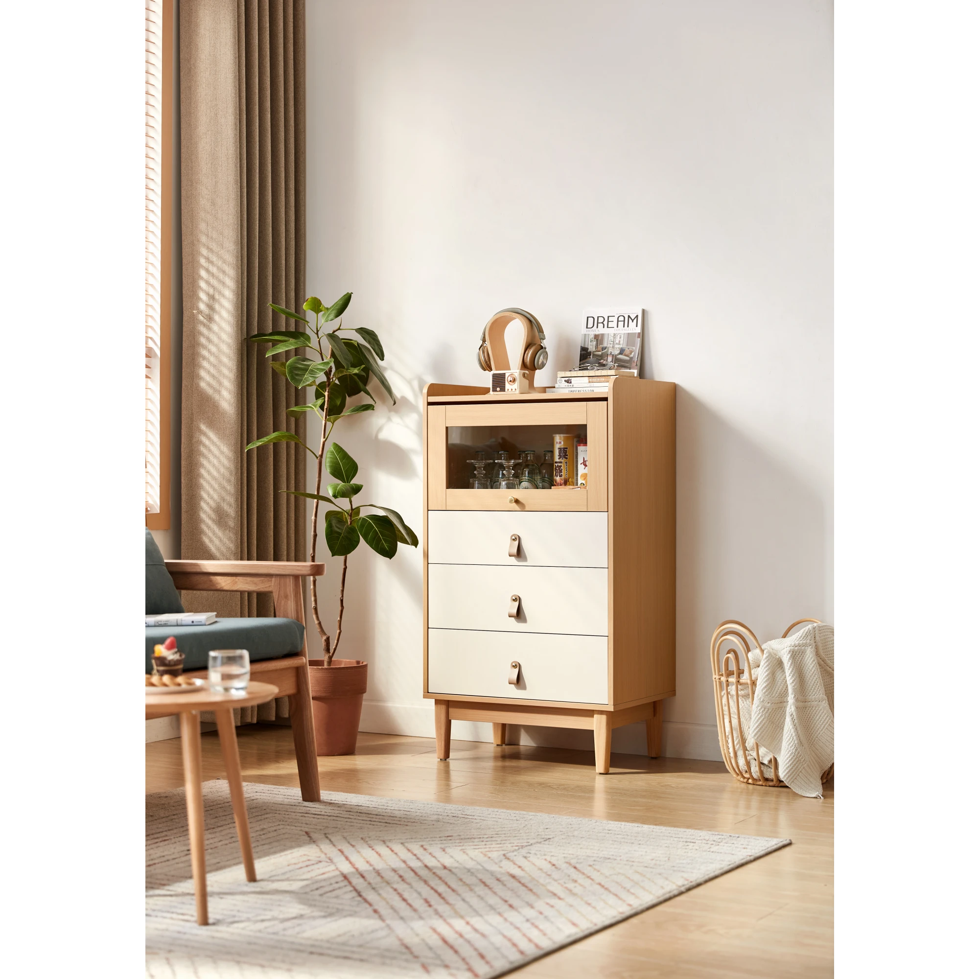 Linspire Aether Chest of 4 Drawers, White