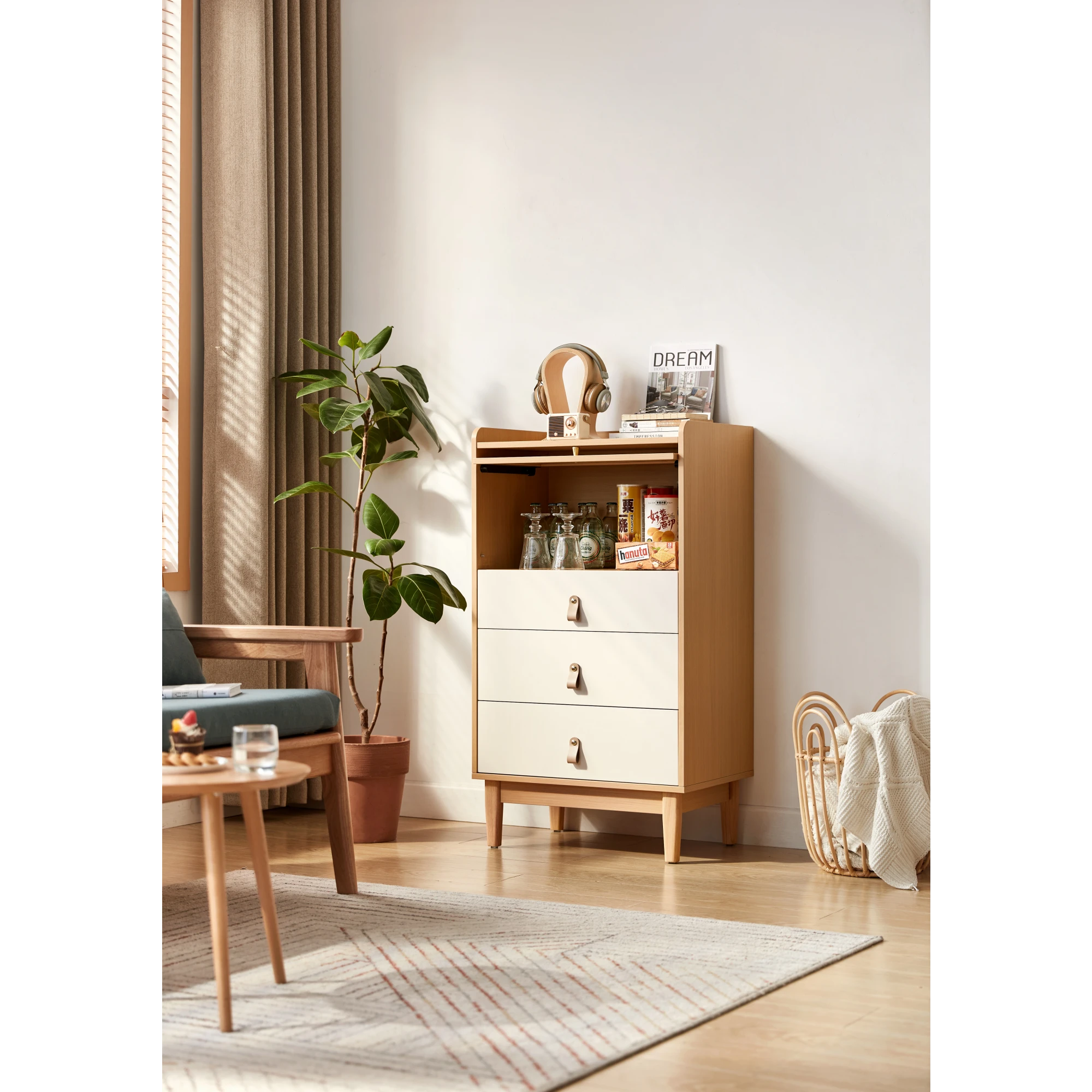 Linspire Aether Chest of 4 Drawers, White
