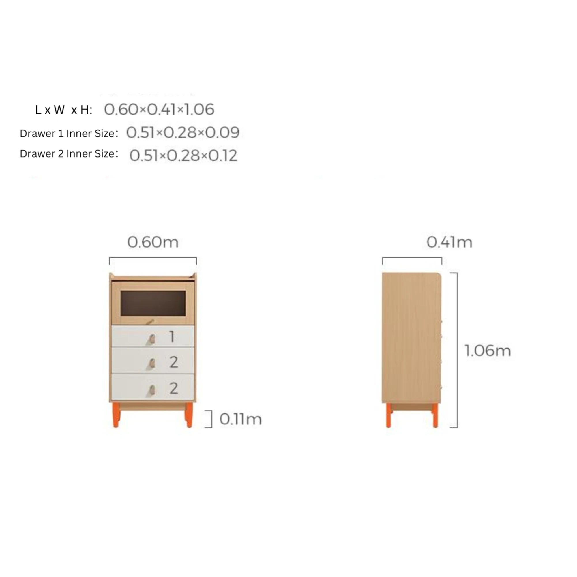 Linspire Aether Chest of 4 Drawers, White