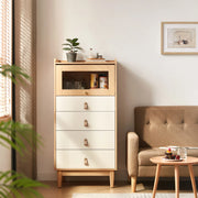 Linspire Aether Chest of 5 Drawers, White