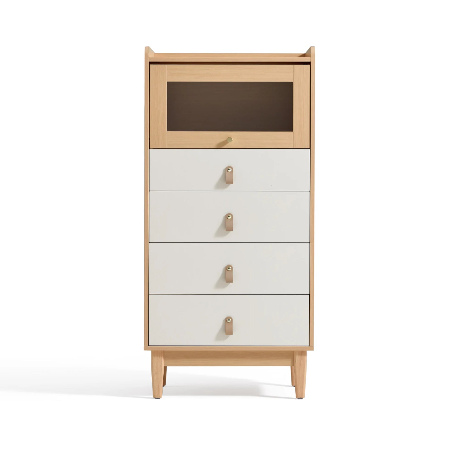 Linspire Aether Chest of 5 Drawers, White
