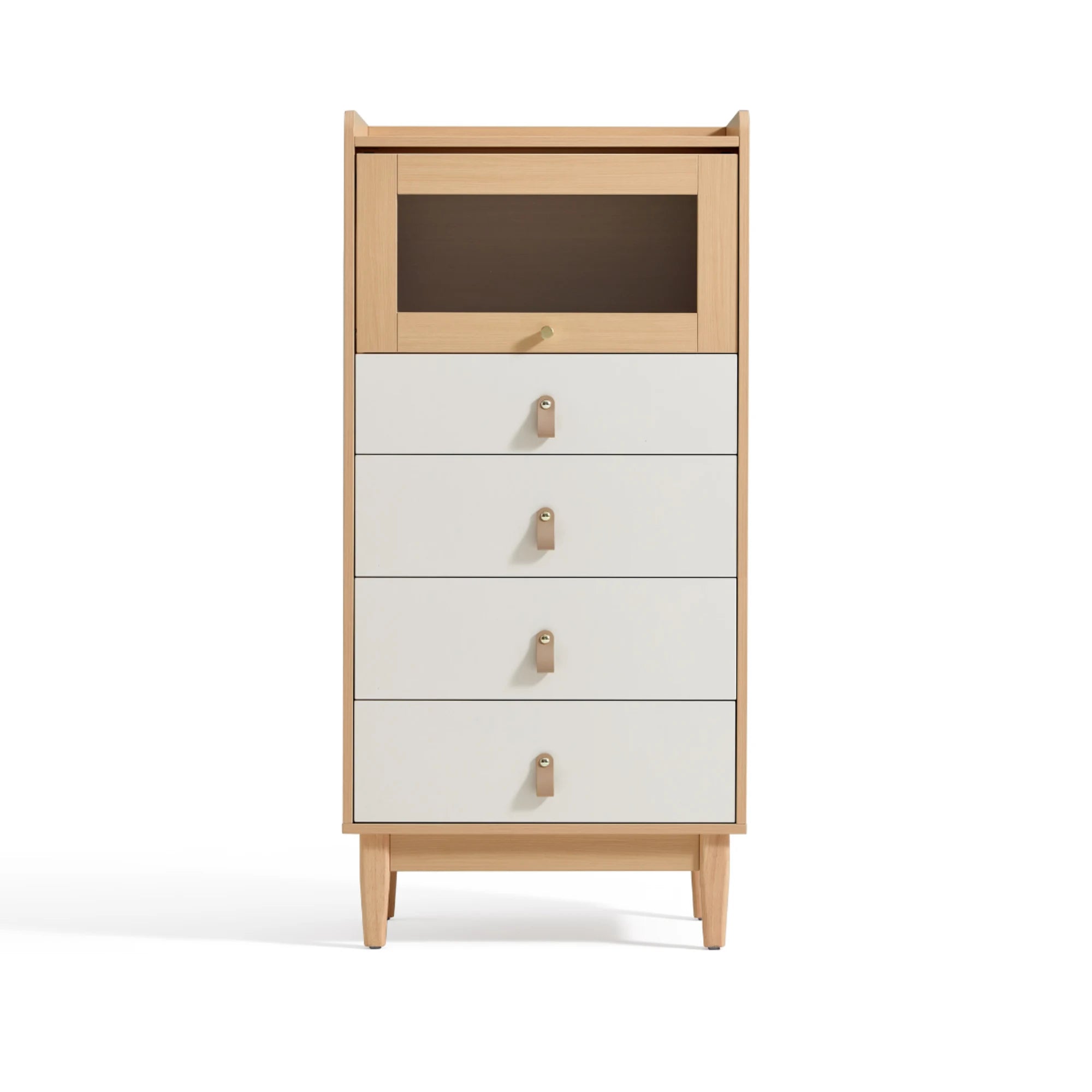 Linspire Aether Chest of 5 Drawers, White