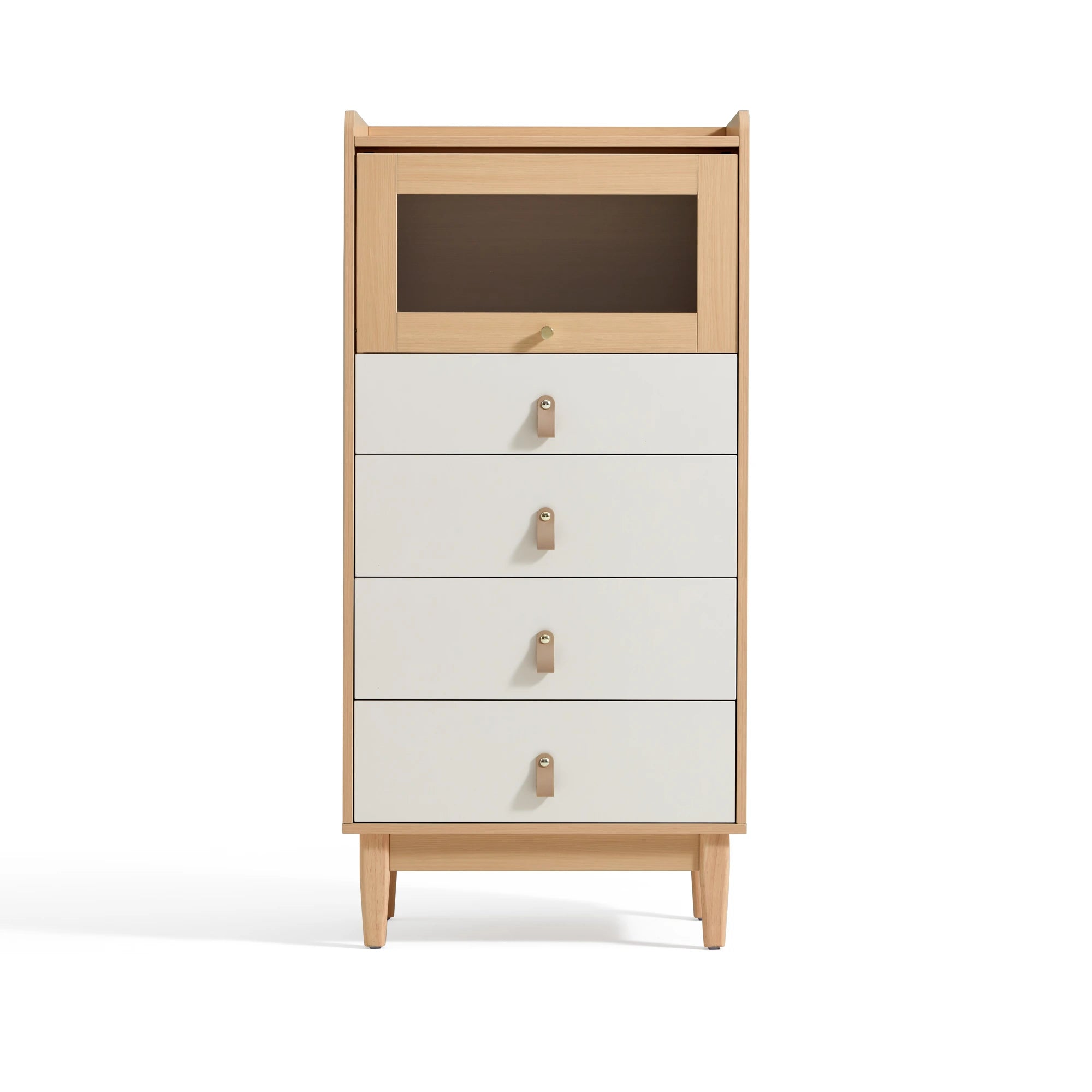 Linspire Aether Chest of 5 Drawers, White