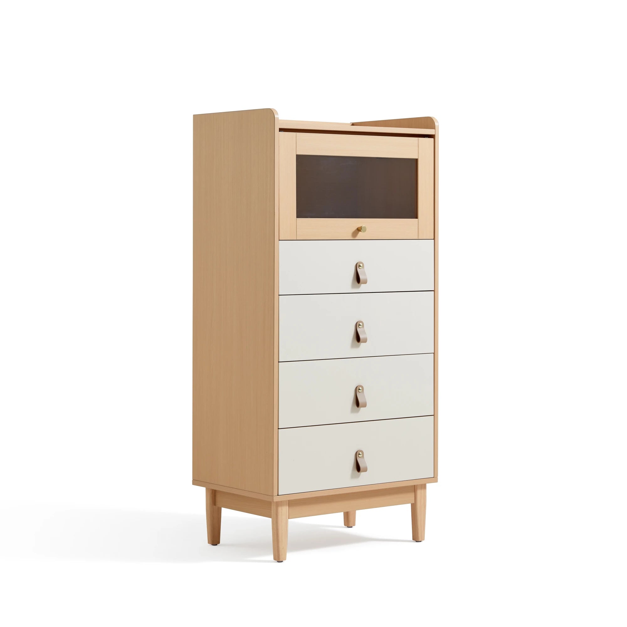 Linspire Aether Chest of 5 Drawers, White