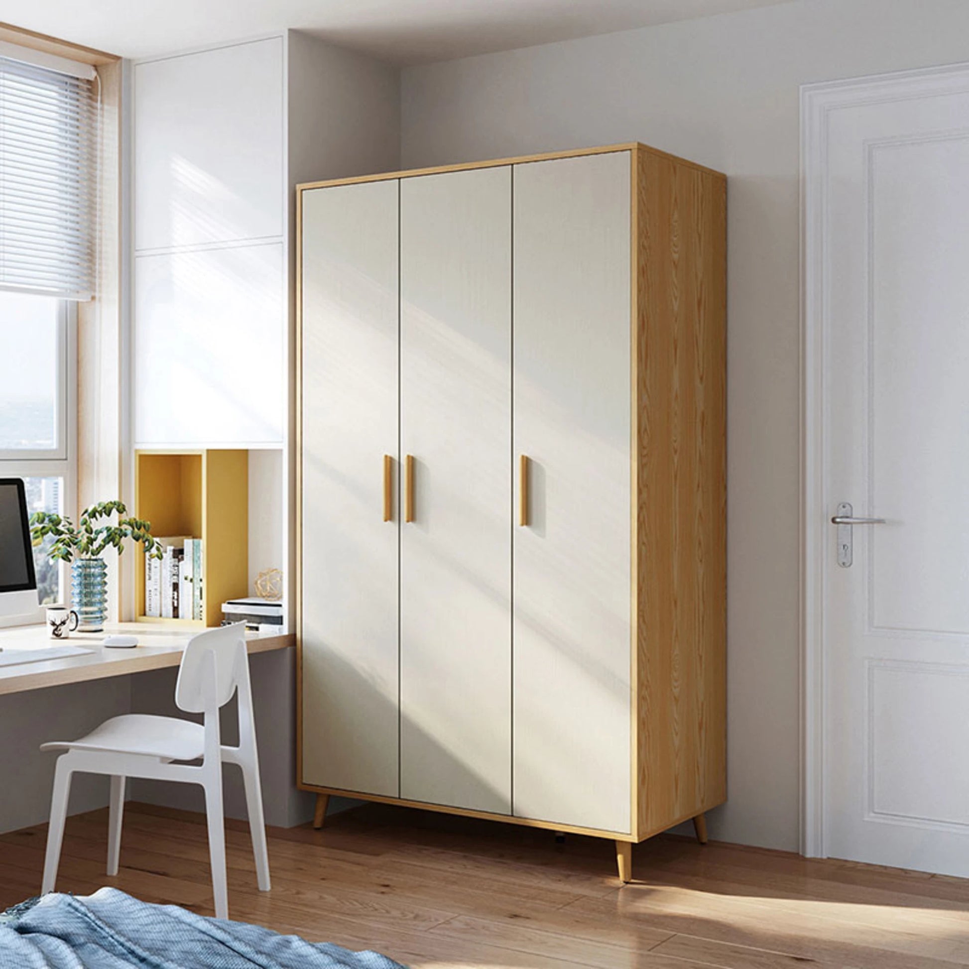 Linspire Fresko Wardrobes with 3 Doors, 120cm