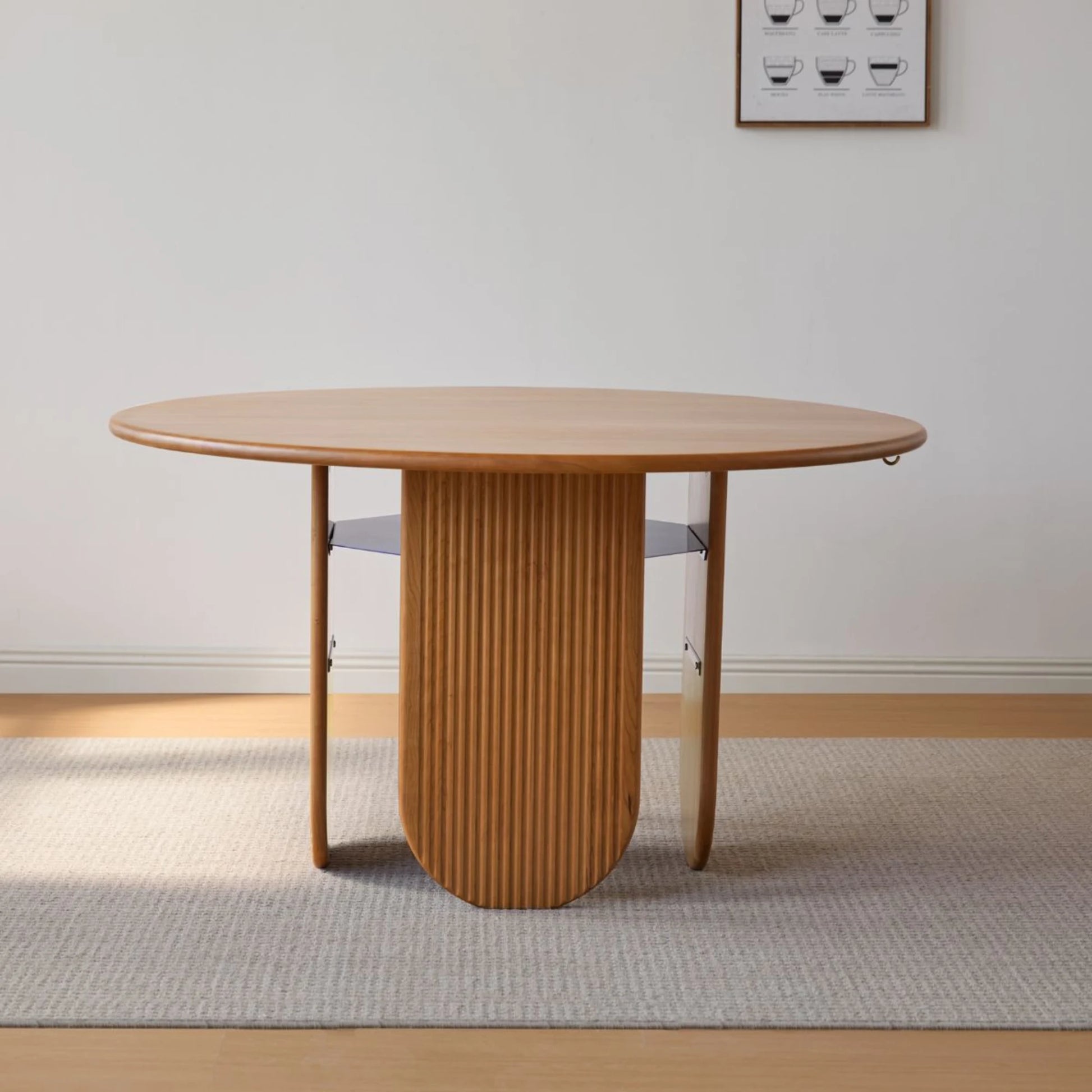 Linspire Harbor Solid Wood Dining Table, Natural Wood