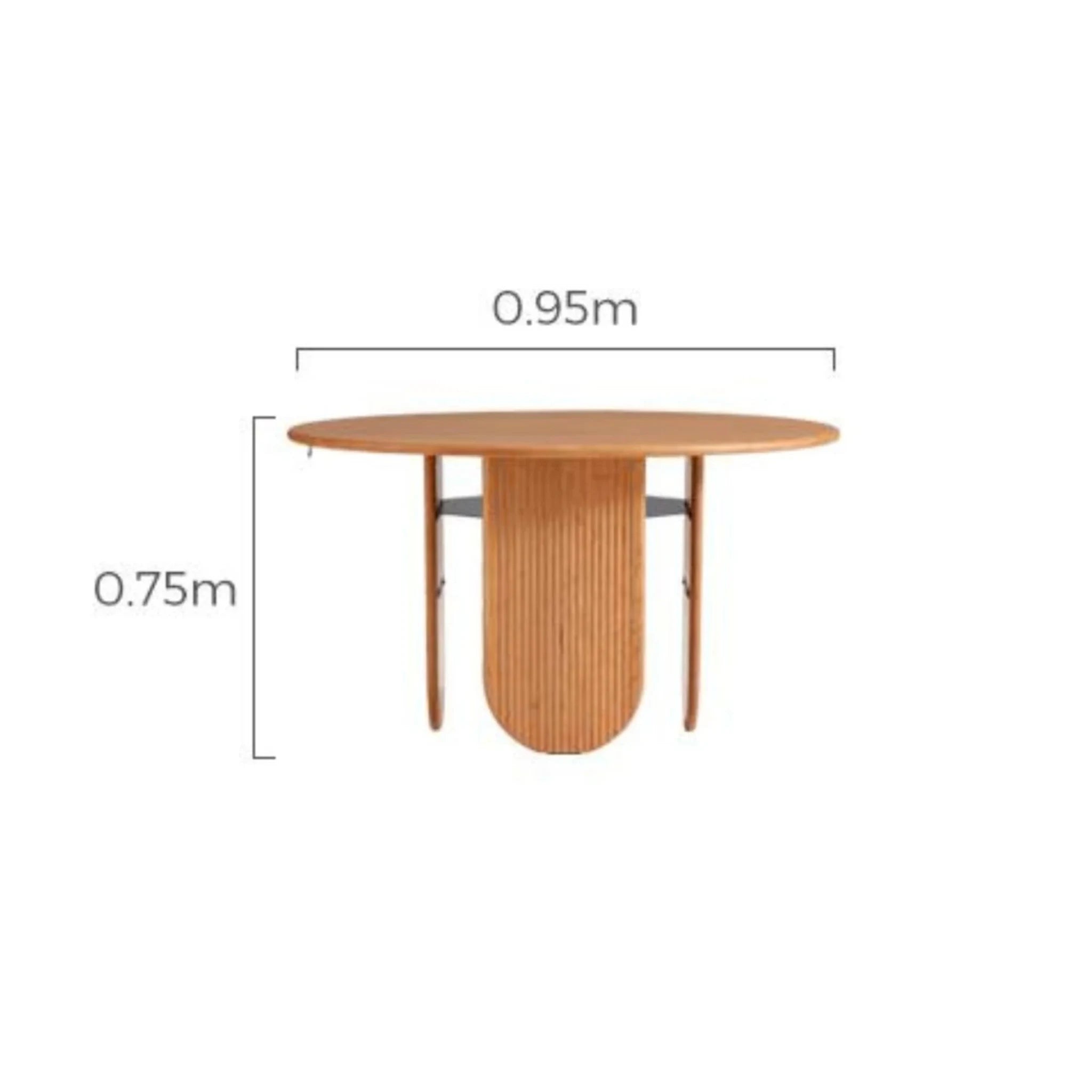 Linspire Harbor Solid Wood Dining Table, Natural Wood