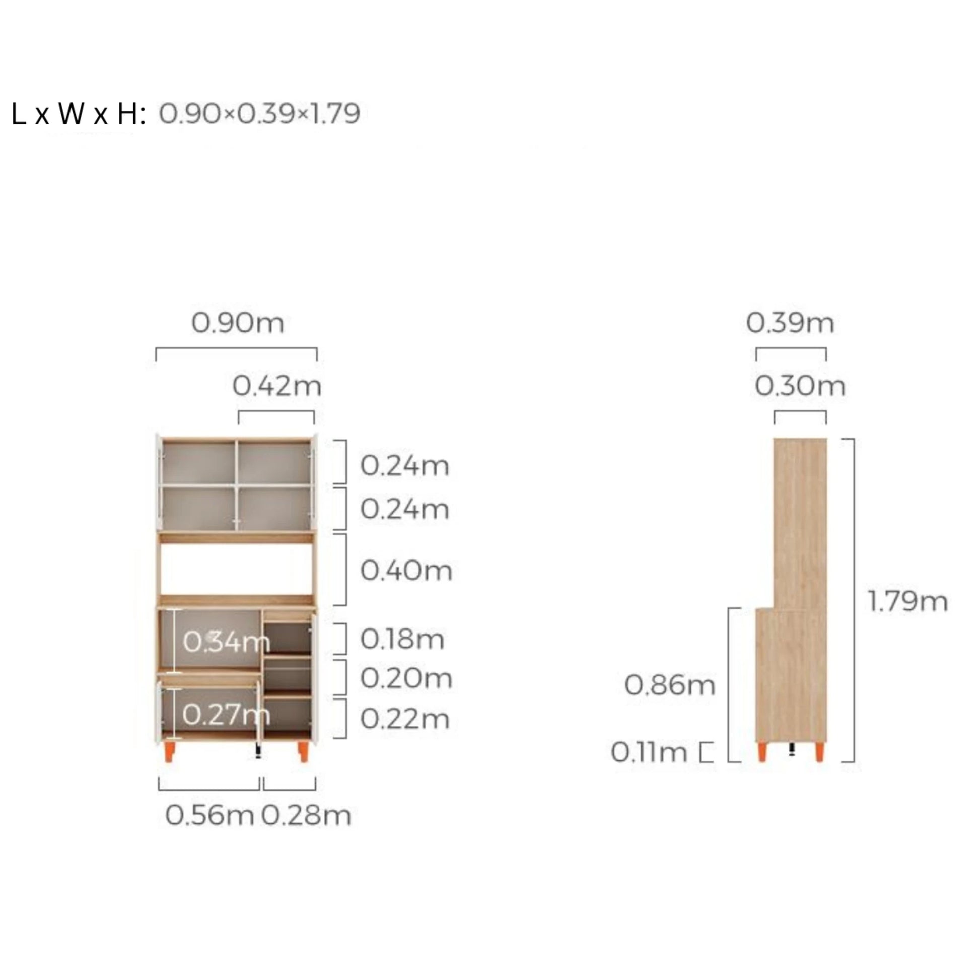 Linspire Juniper Sideboard, 90cm