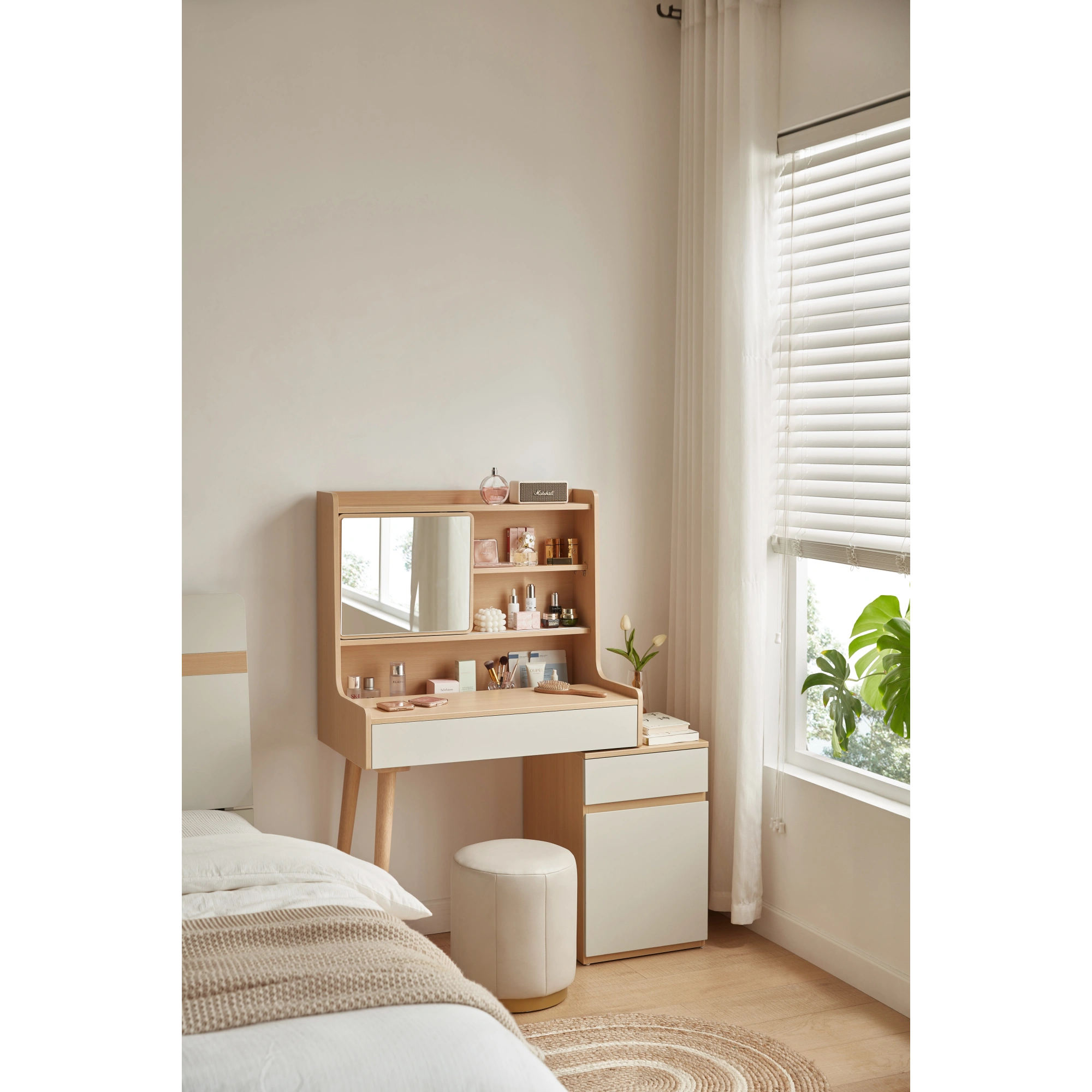 Linspire Juniper Extendable Dressing Table with Cabinet