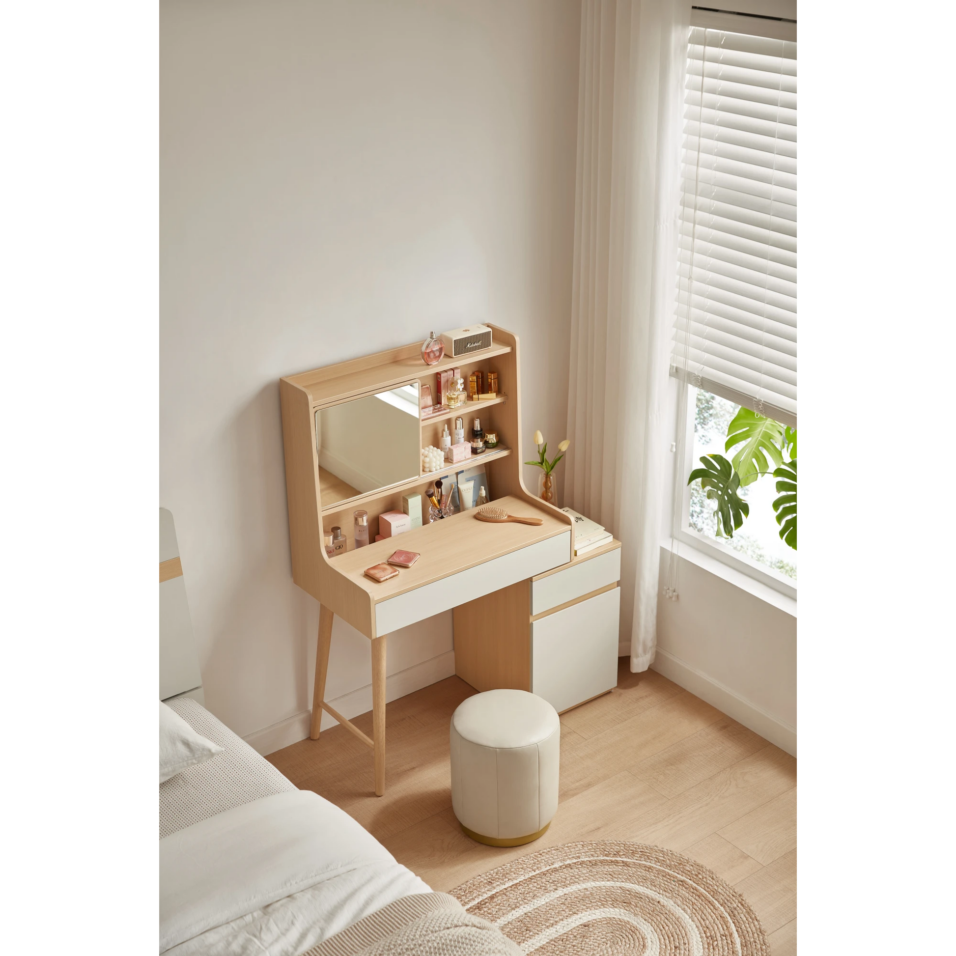 Linspire Juniper Extendable Dressing Table with Cabinet