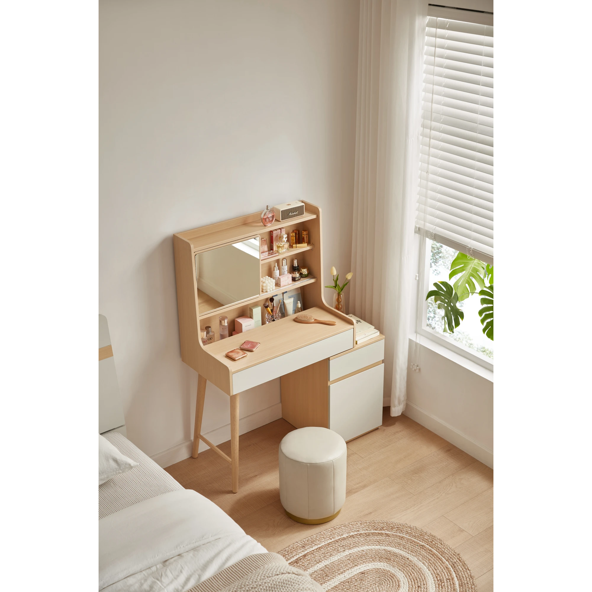 Linspire Juniper Extendable Dressing Table with Cabinet