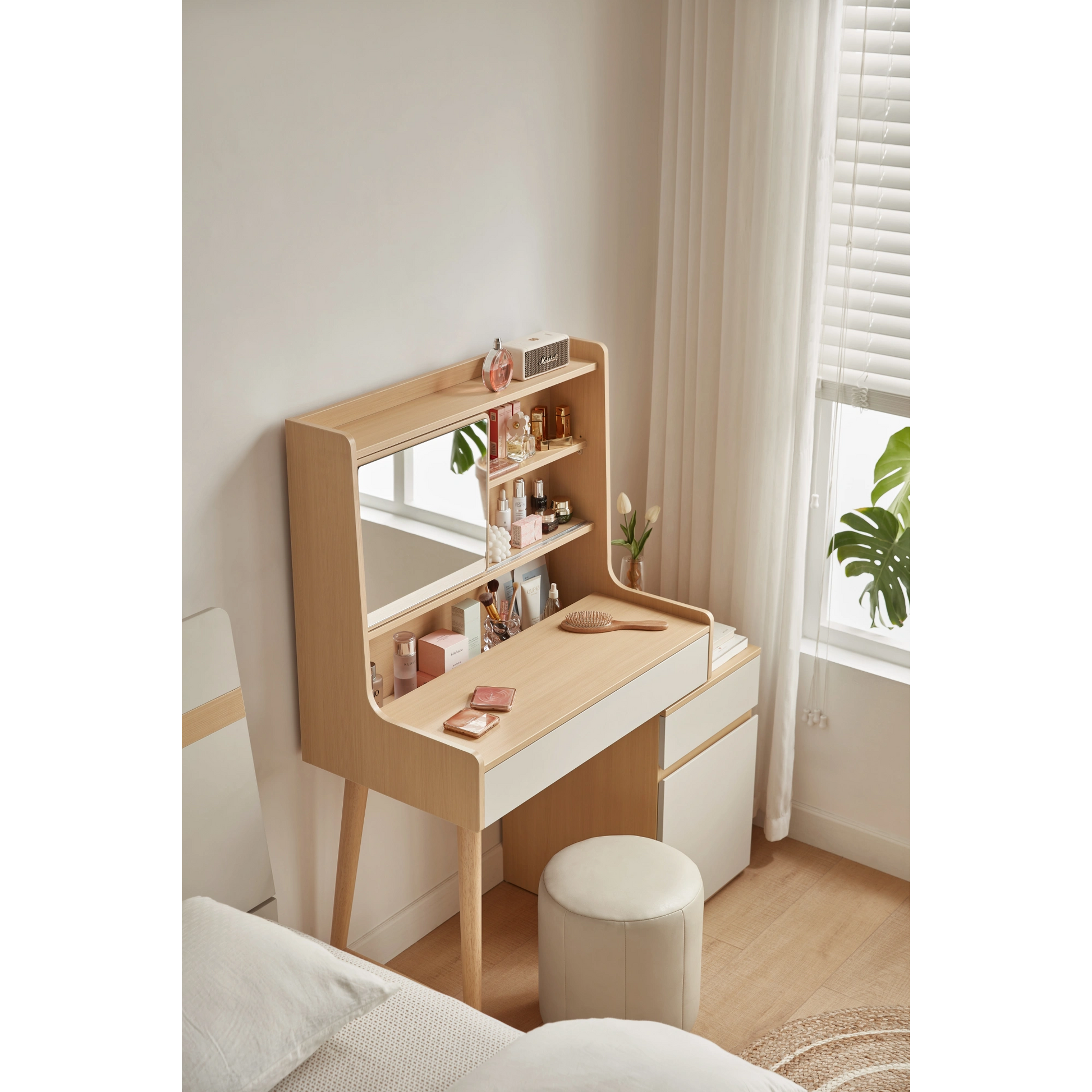 Linspire Juniper Extendable Dressing Table with Cabinet