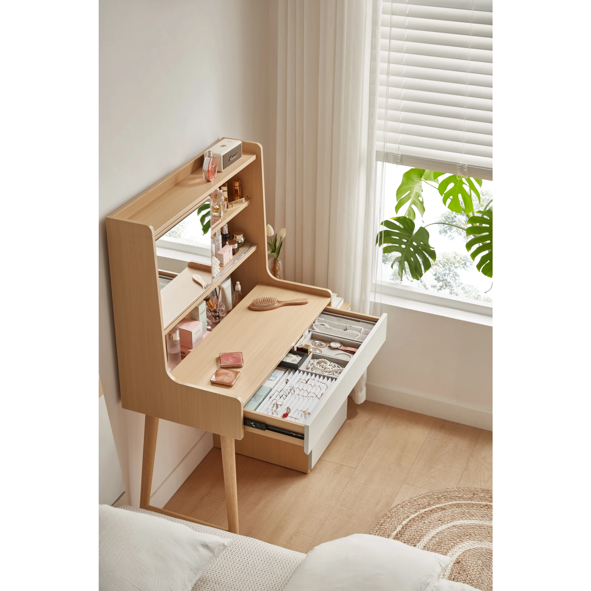 Linspire Juniper Extendable Dressing Table with Cabinet