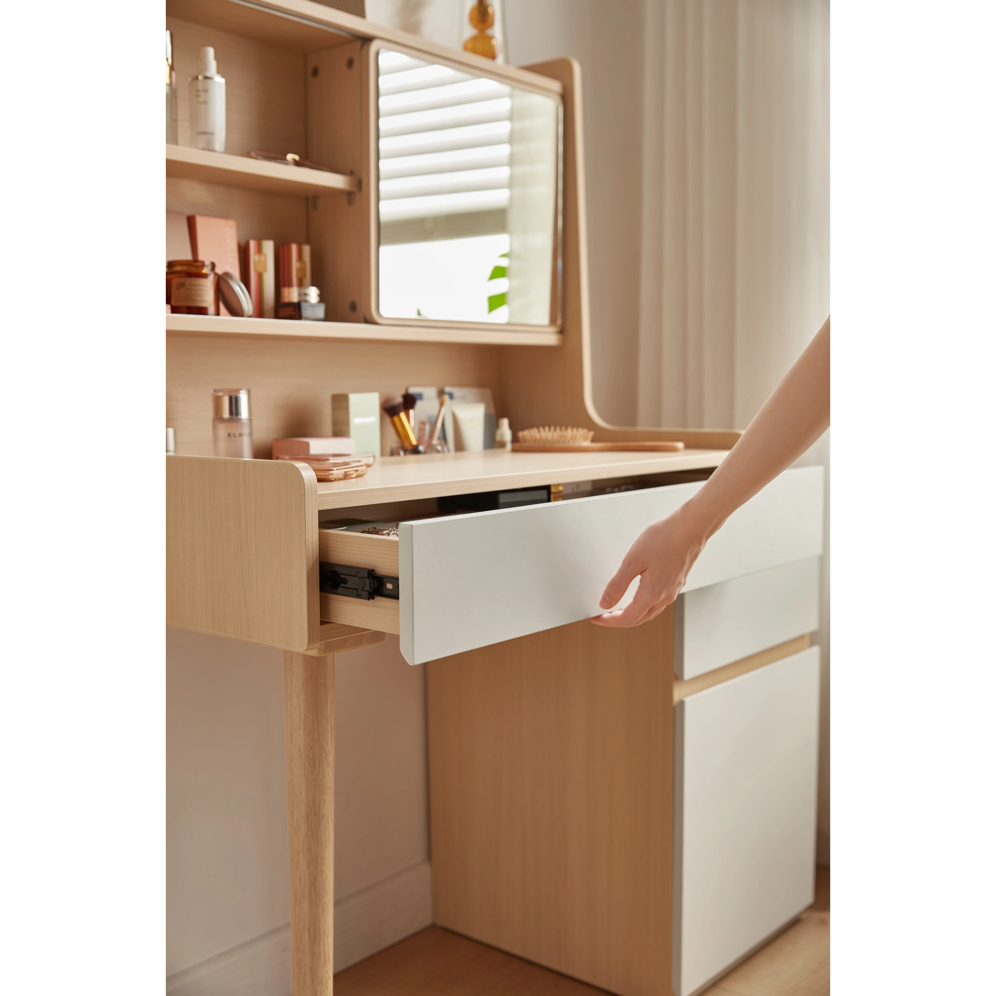 Linspire Juniper Extendable Dressing Table with Cabinet
