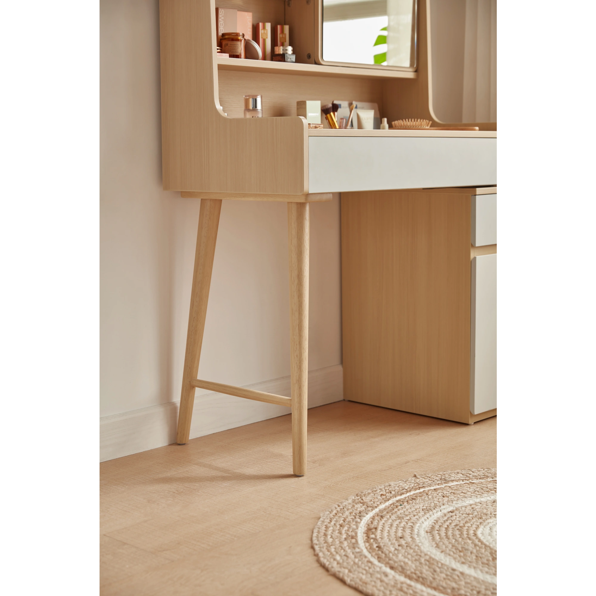 Linspire Juniper Extendable Dressing Table with Cabinet