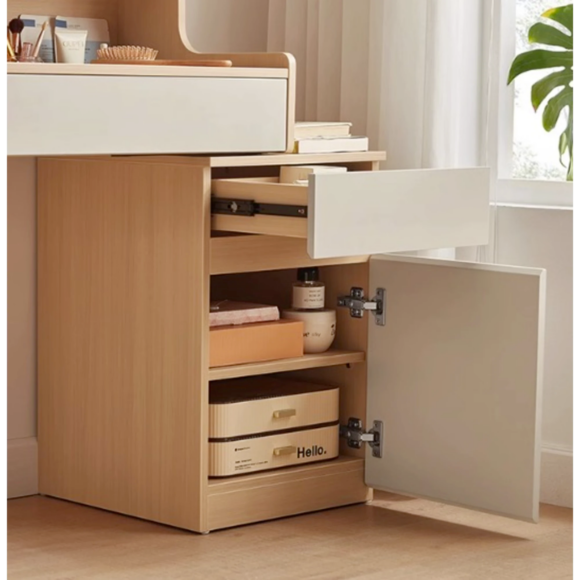 Linspire Juniper Extendable Dressing Table with Cabinet Set