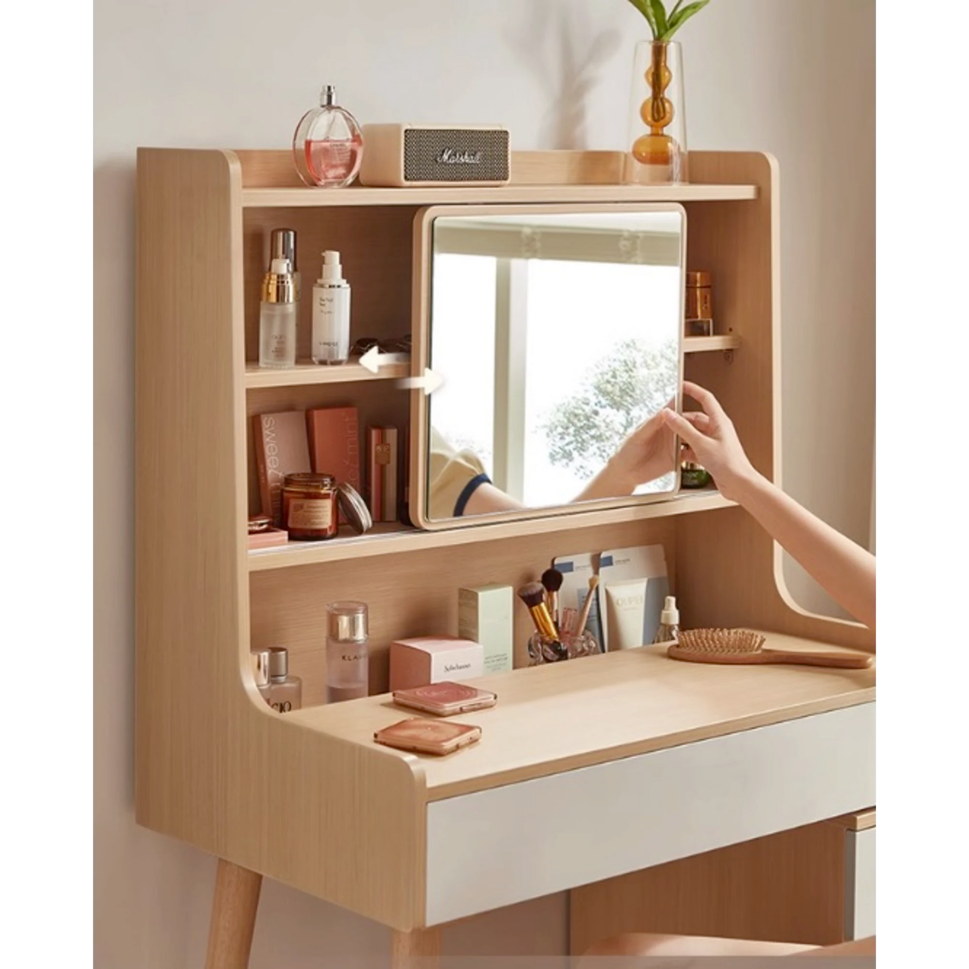 Linspire Juniper Extendable Dressing Table with Cabinet Set