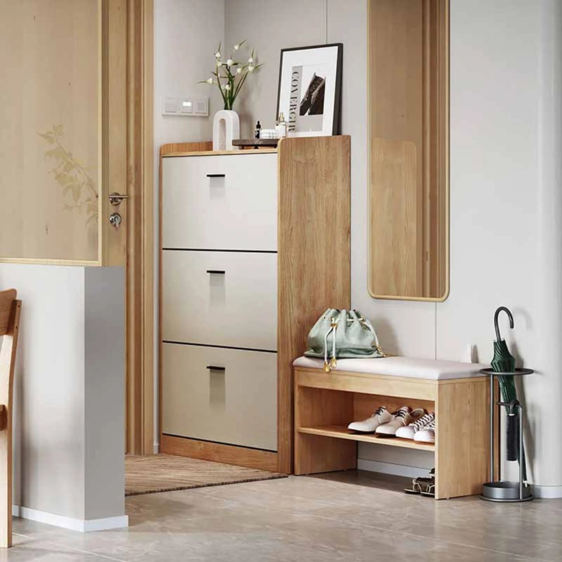 Linspire Miro Shoe Beech 80cm, Natural Wood