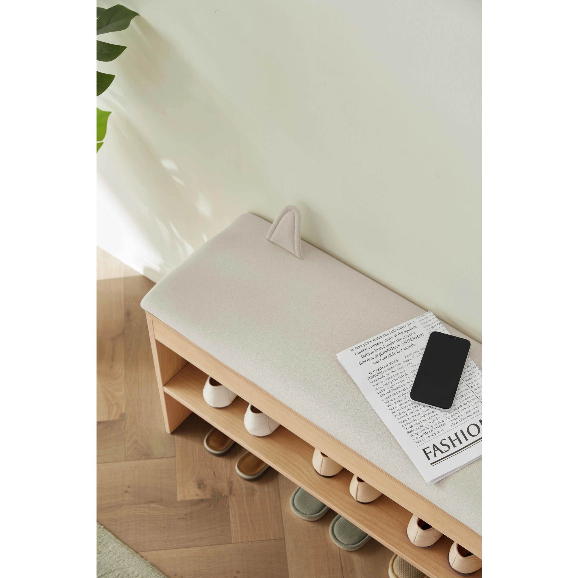 Linspire Miro Shoe Beech 80cm, Natural Wood