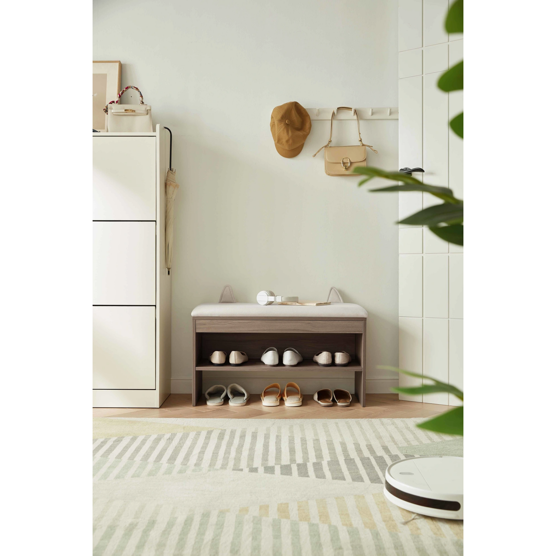 Linspire Miro Shoe Beech 80cm, Dark Wood