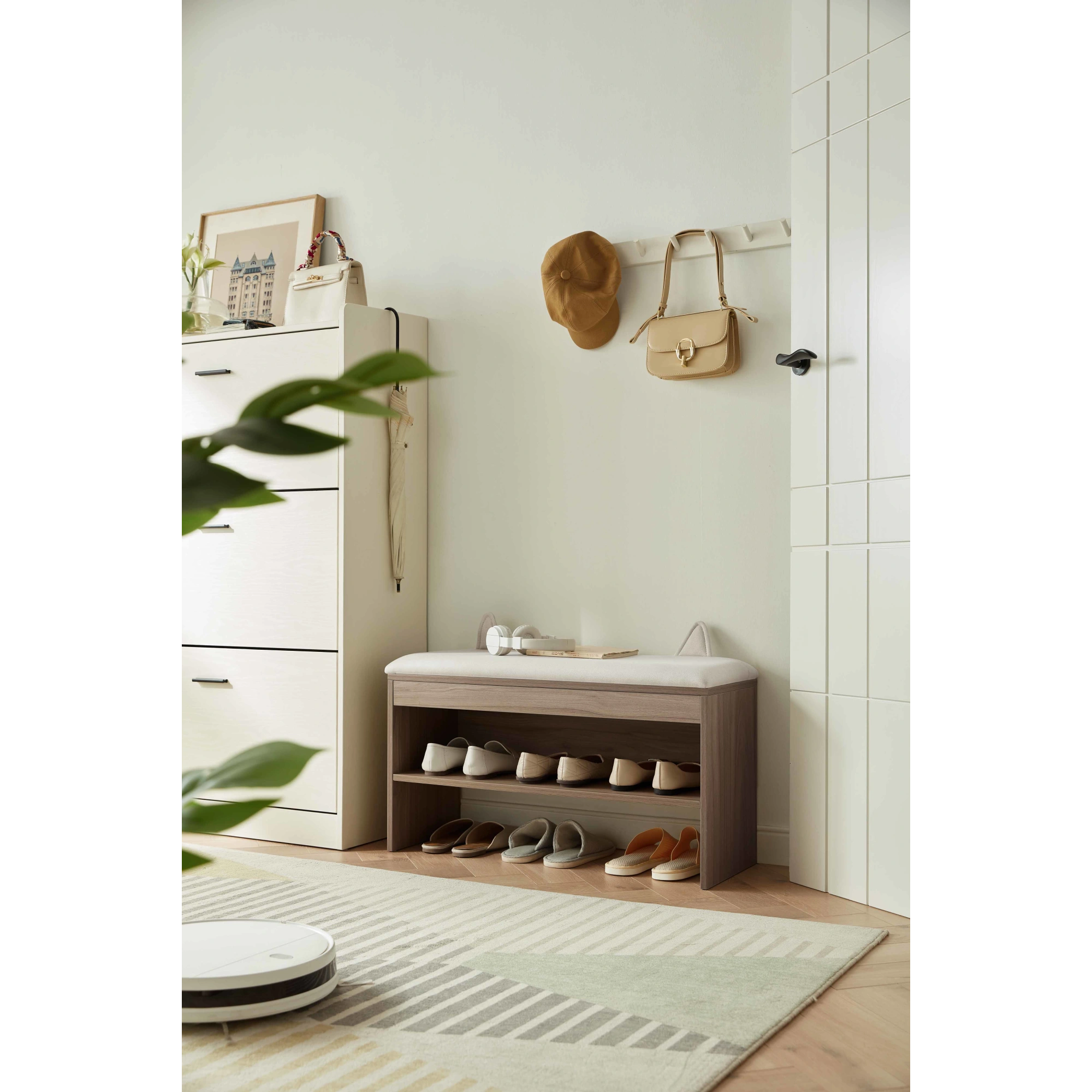 Linspire Miro Shoe Beech 80cm, Dark Wood