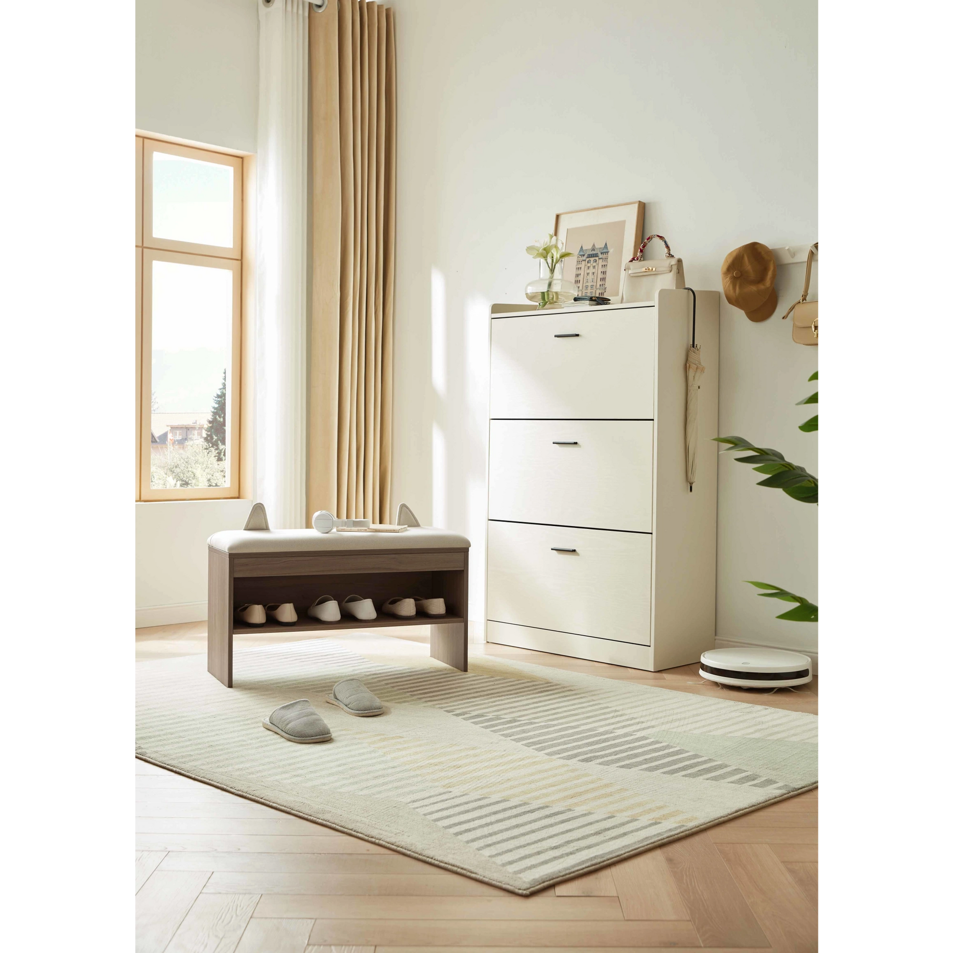 Linspire Miro Shoe Beech 80cm, Dark Wood