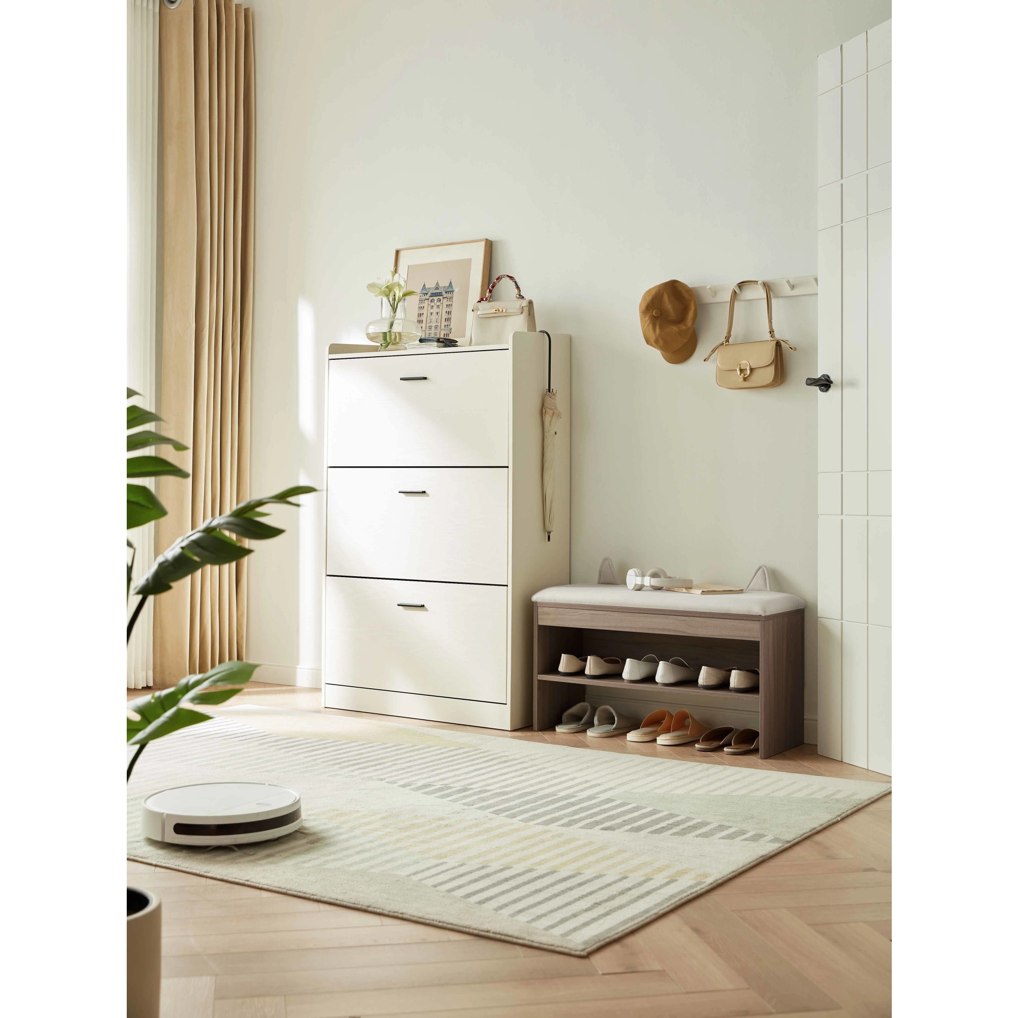 Linspire Miro Shoe Beech 80cm, Dark Wood