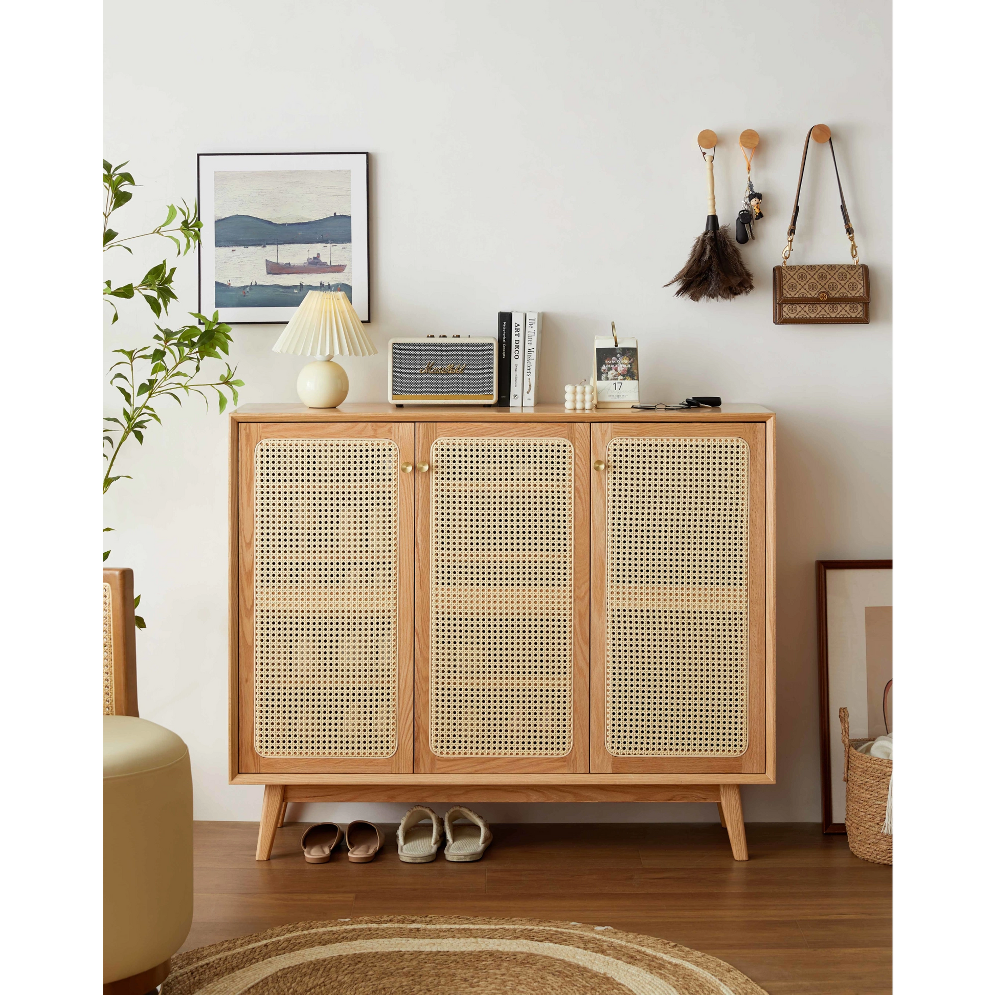 Linspire Naavah Solid Wood Shoe Cabinet