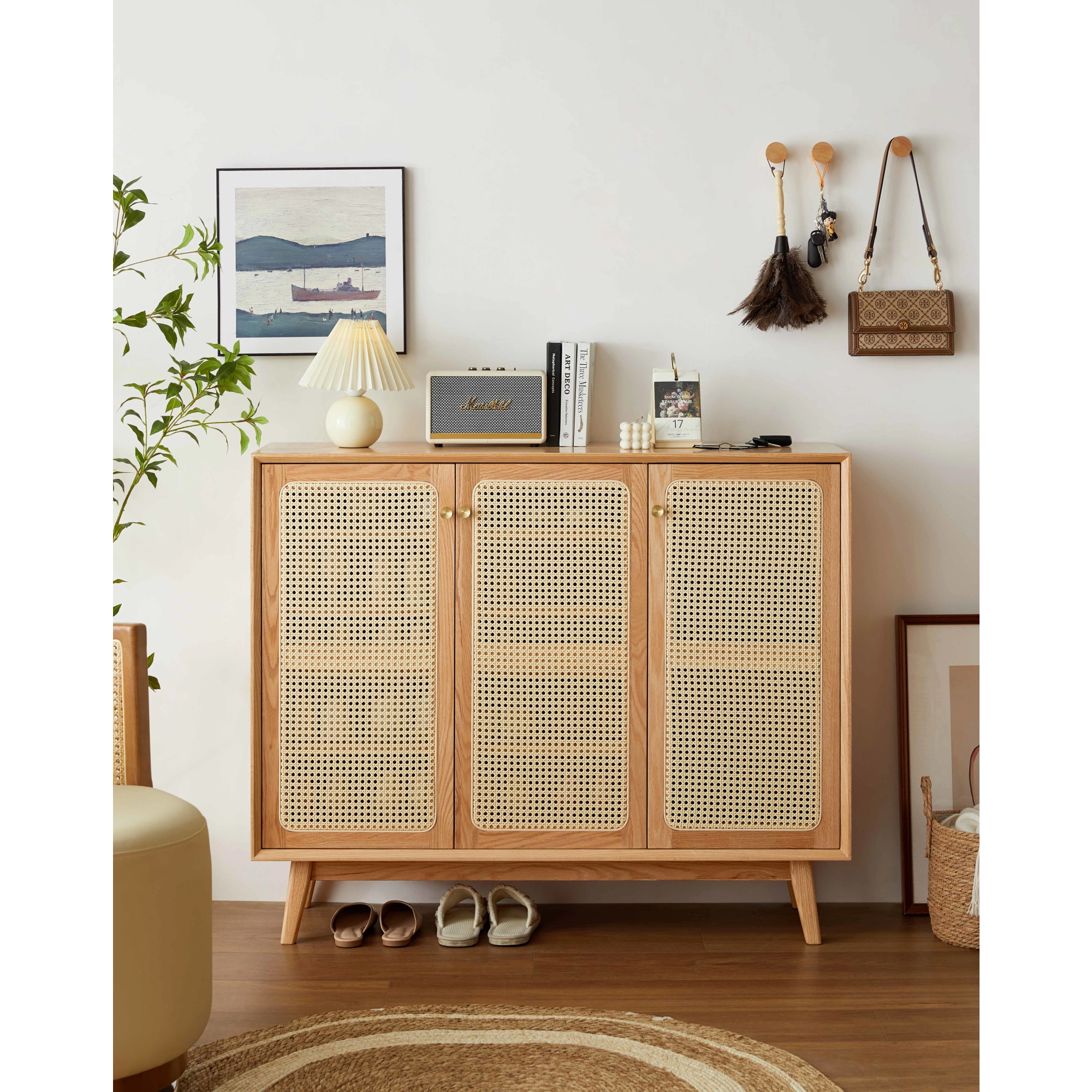 Linspire Naavah Solid Wood Shoe Cabinet