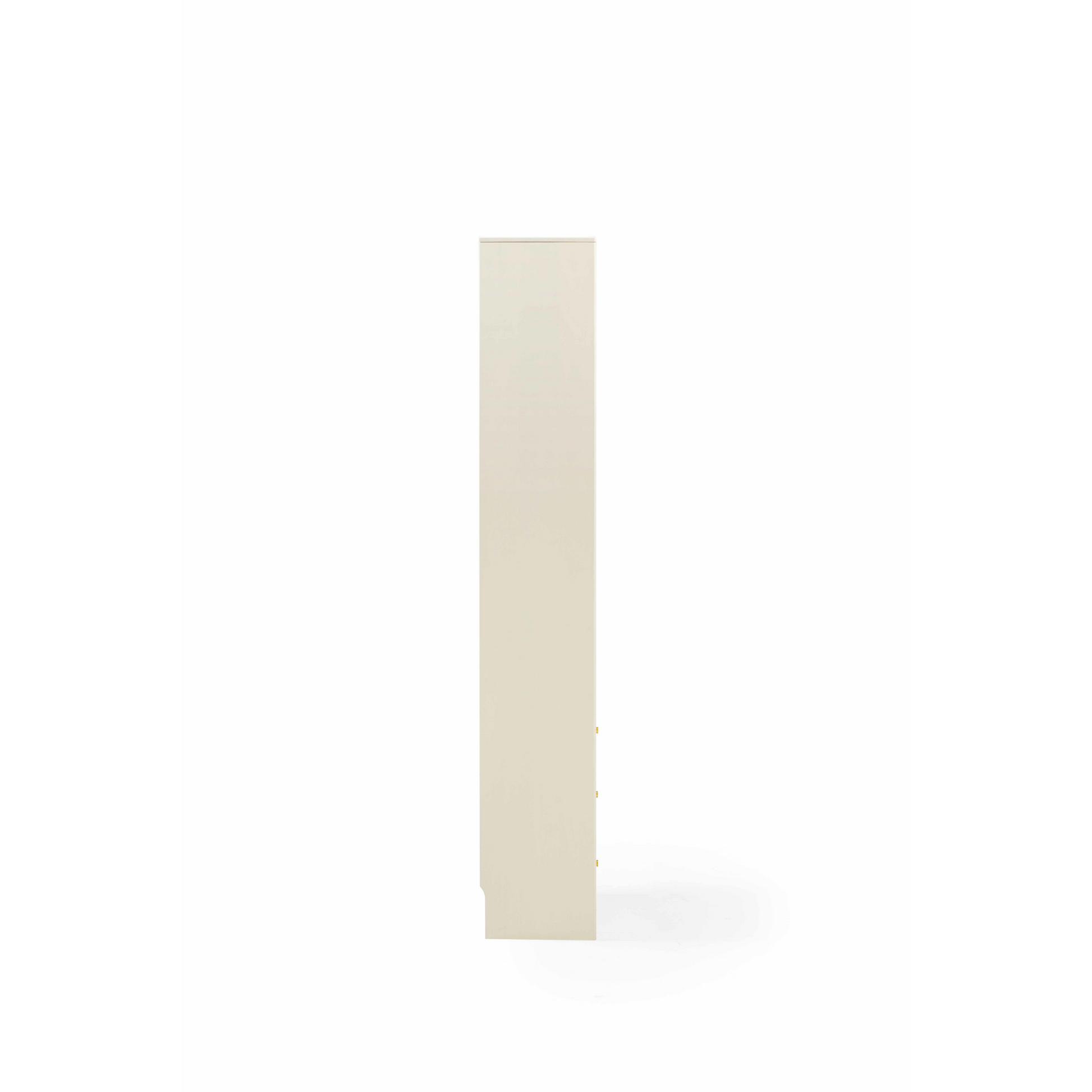 Linspire Ventus Bookcase with Storage Drawers, Off-White
