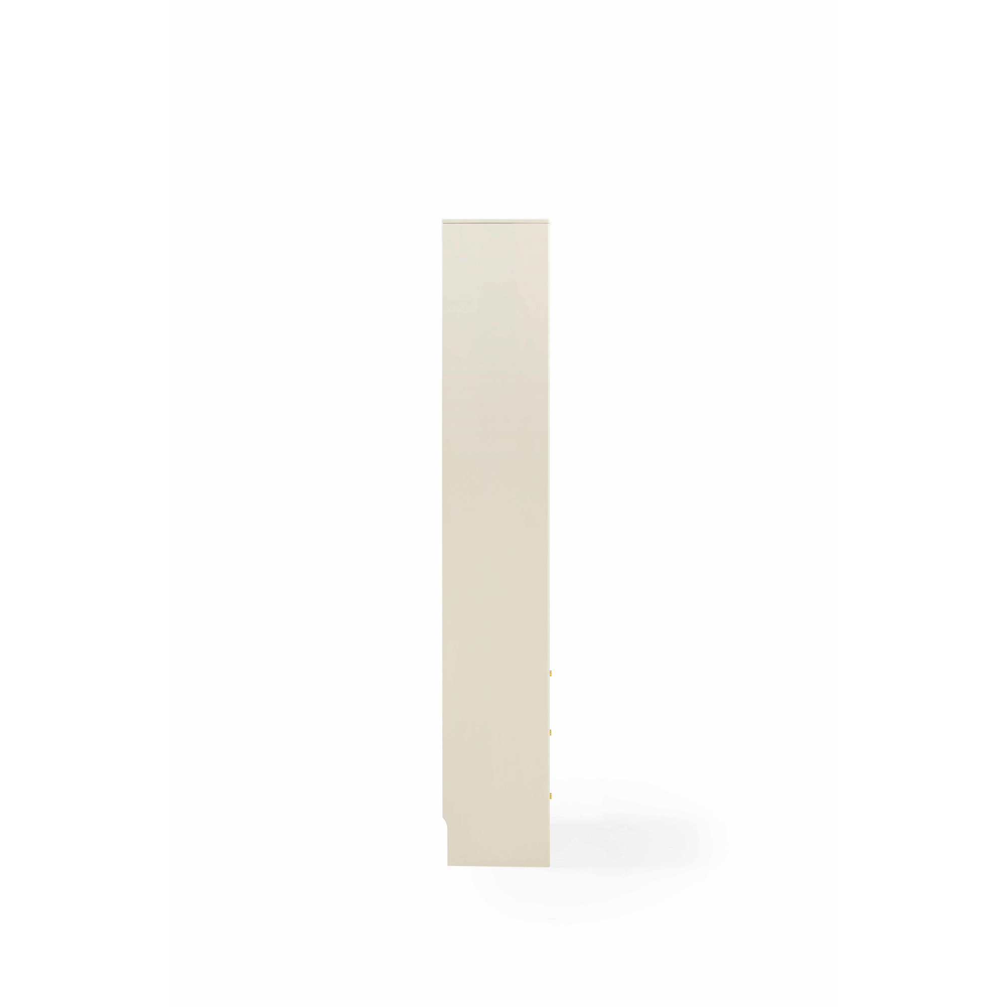 Linspire Ventus Bookcase with Storage Drawers, Off-White