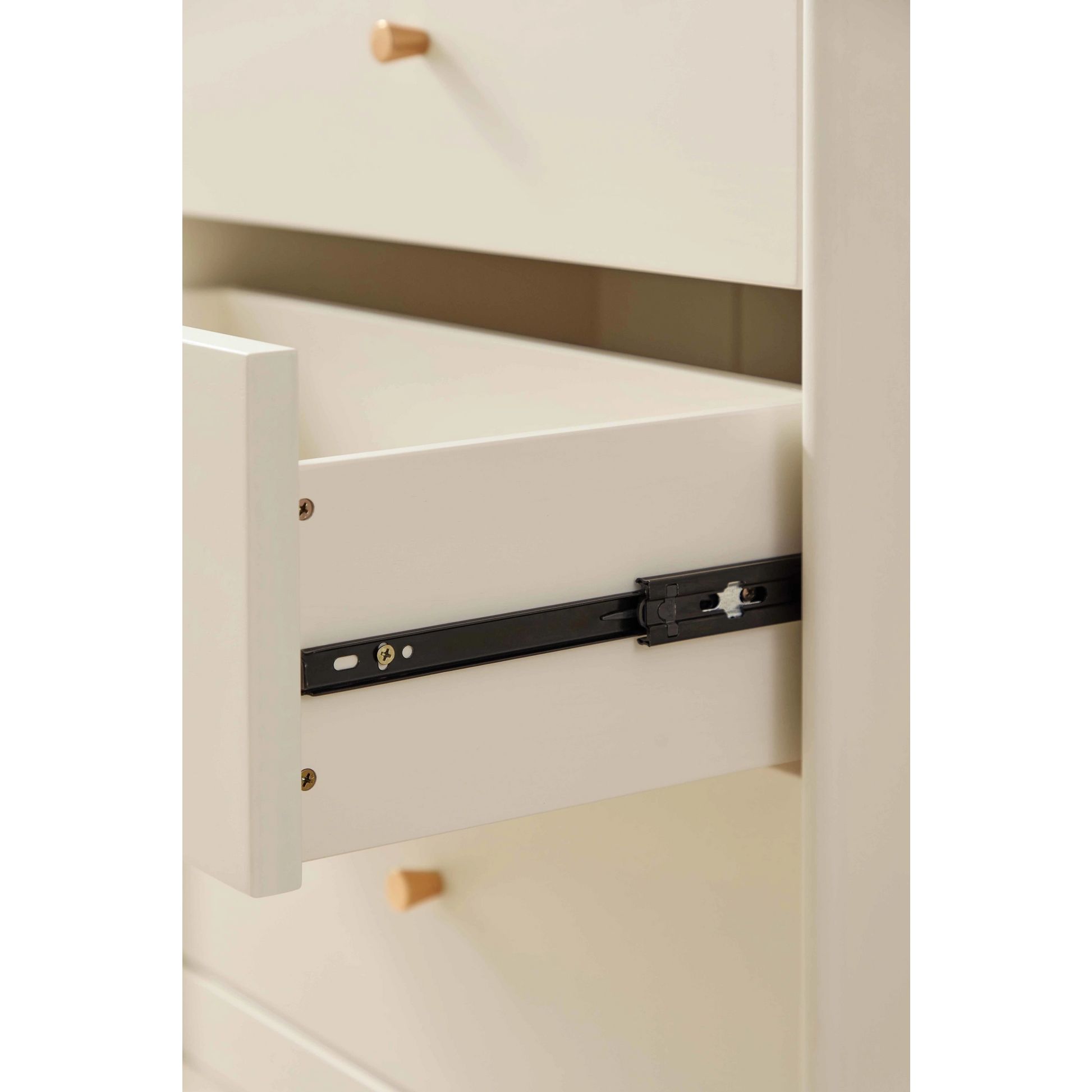 Linspire Ventus Bookcase with Storage Drawers, Off-White