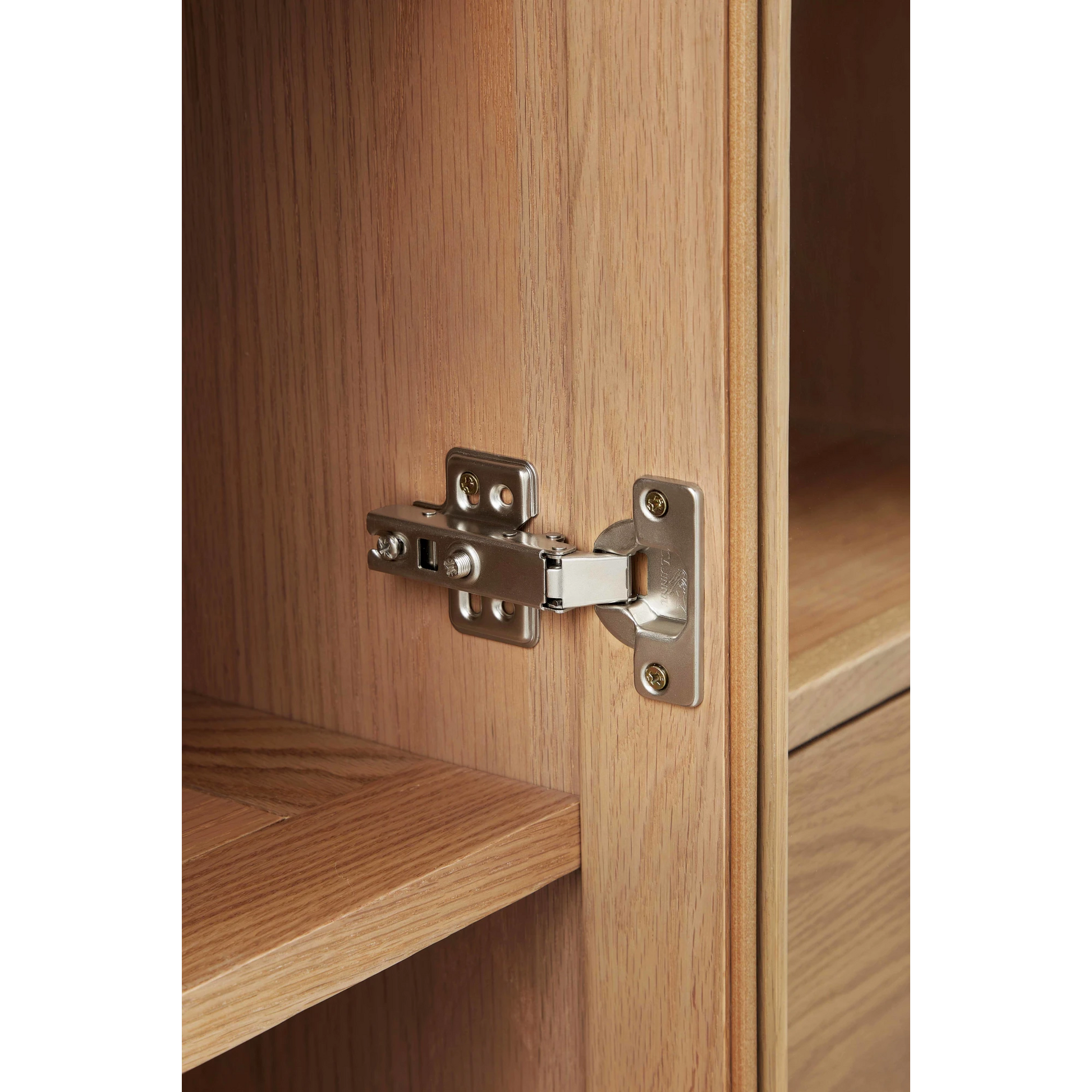 Linspire Ventus Display Cabinet with Glass Door, Beaver