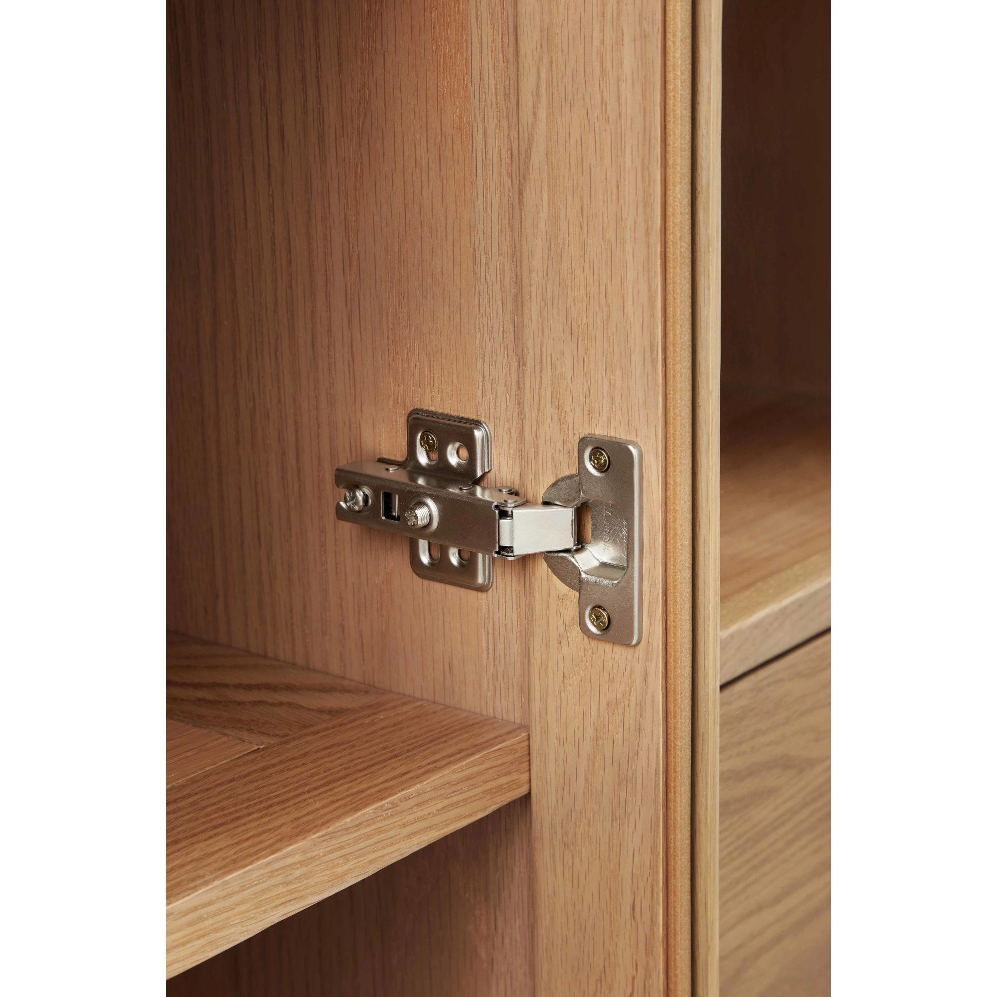 Linspire Ventus Display Cabinet with Glass Door, Beaver