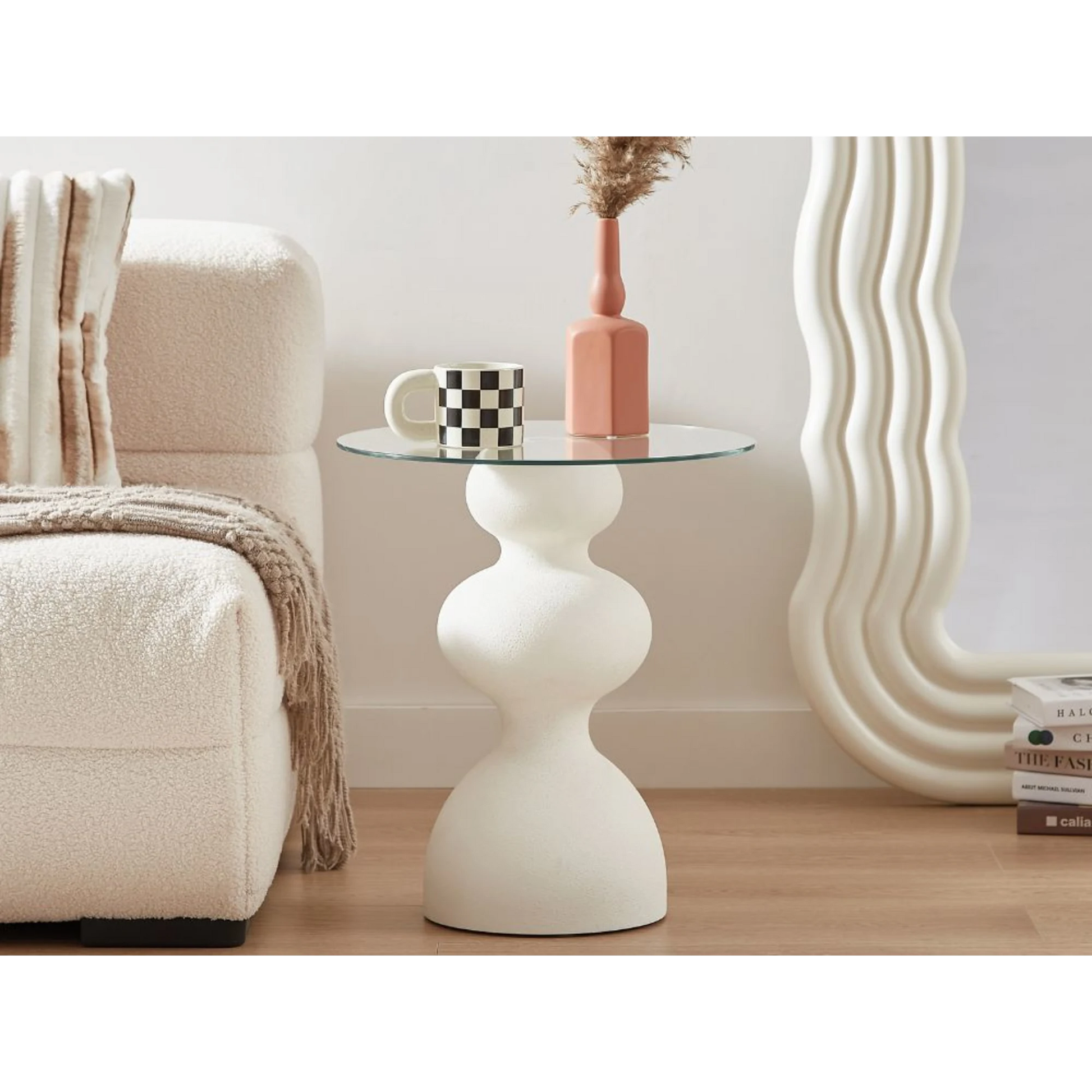 Lifely Knight Side Table, White