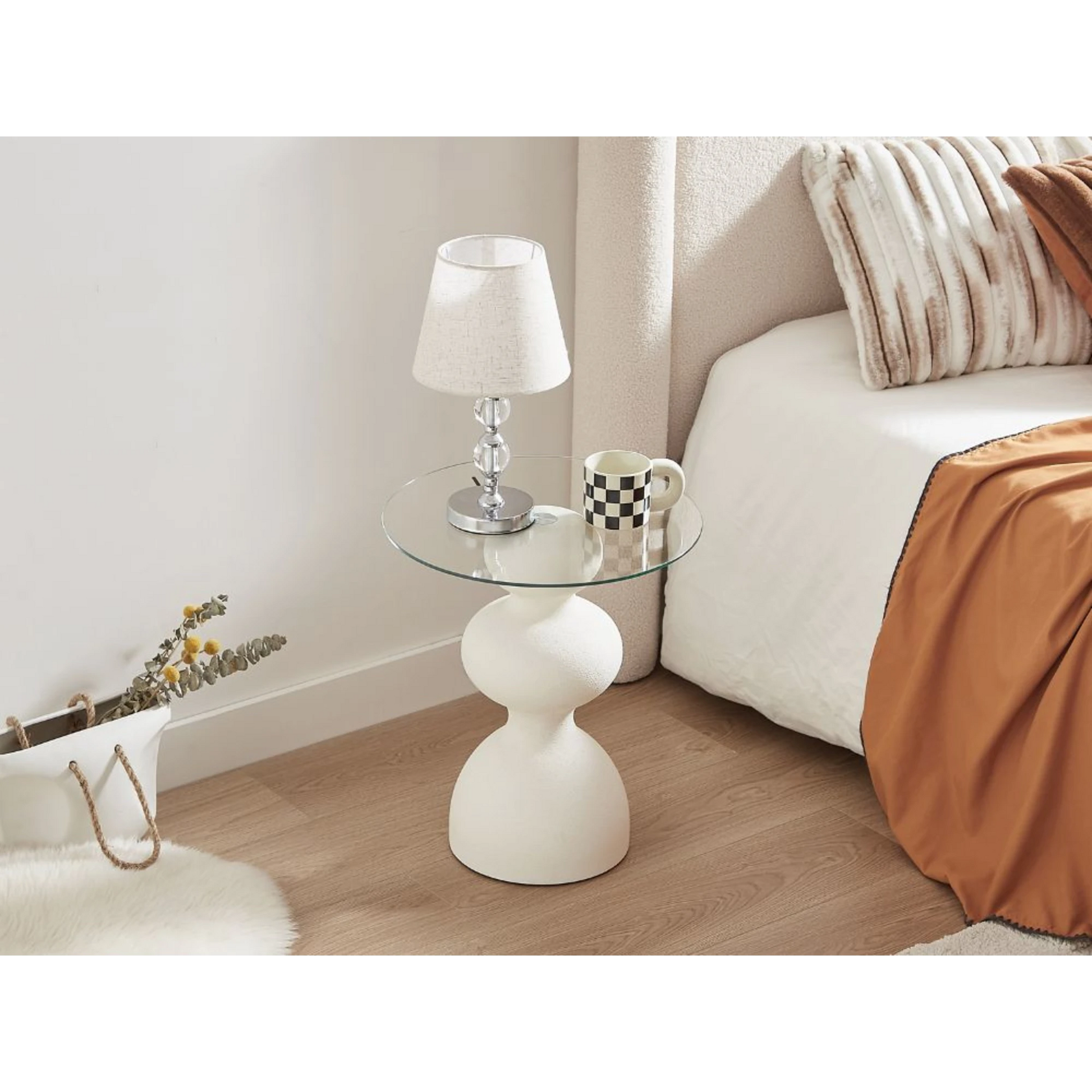 Lifely Knight Side Table, White
