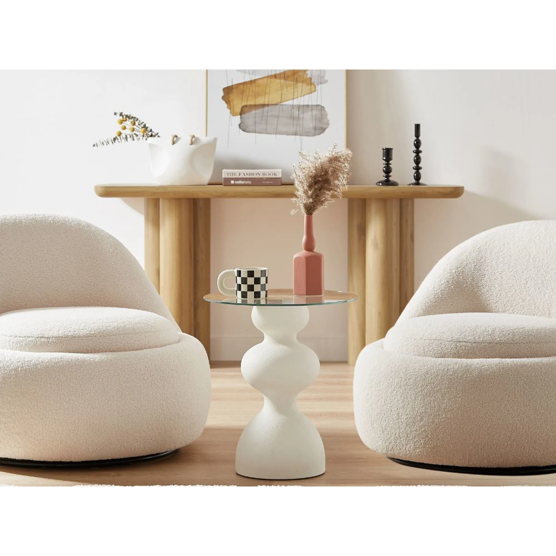 Lifely Knight Side Table, White