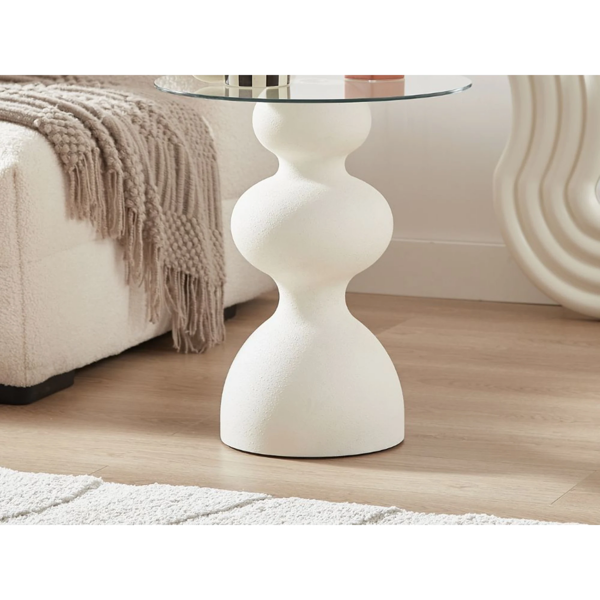 Lifely Knight Side Table, White