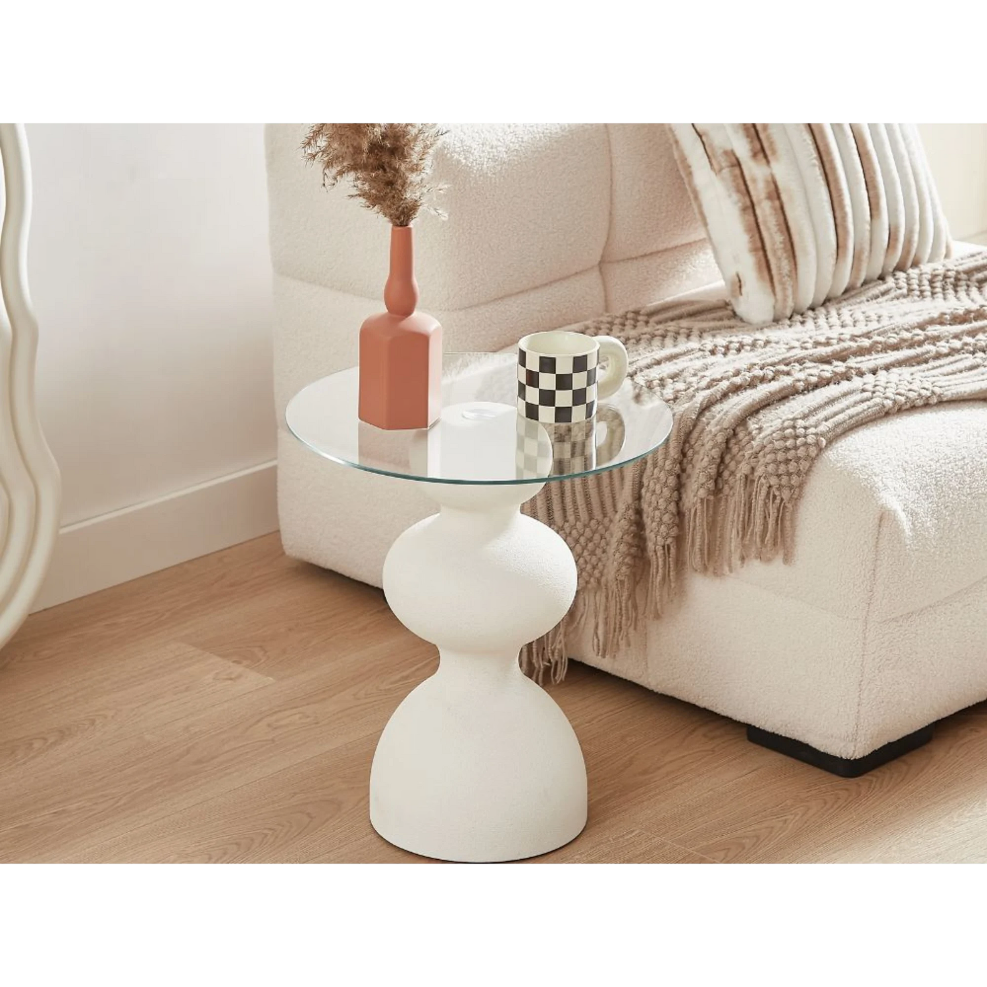 Lifely Knight Side Table, White