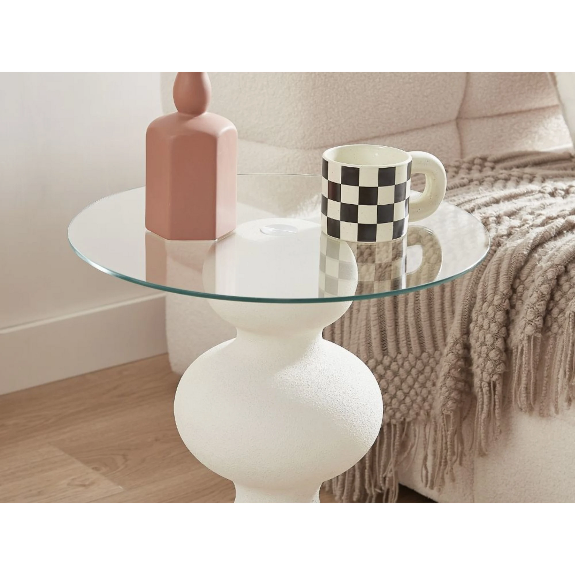 Lifely Knight Side Table, White