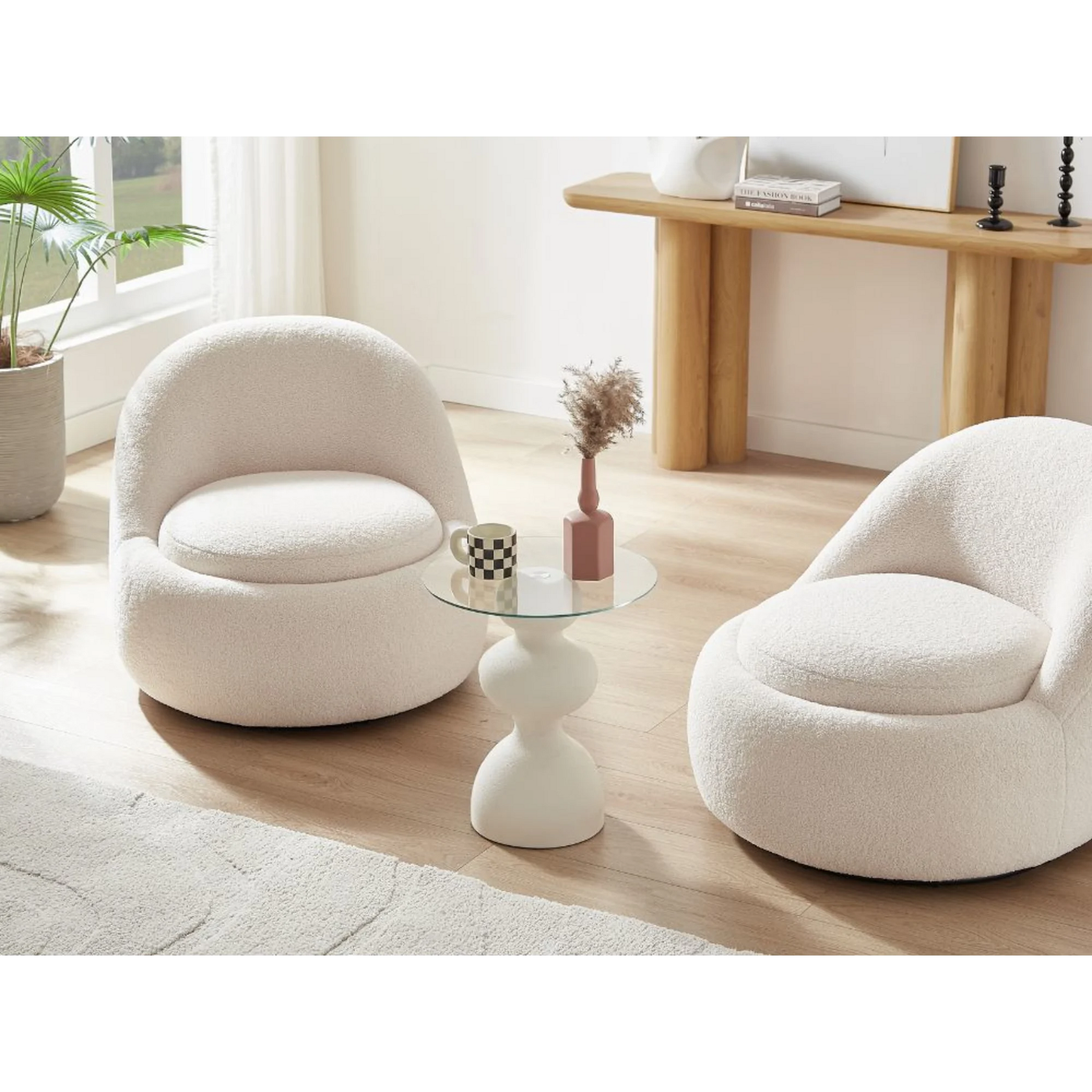 Lifely Knight Side Table, White