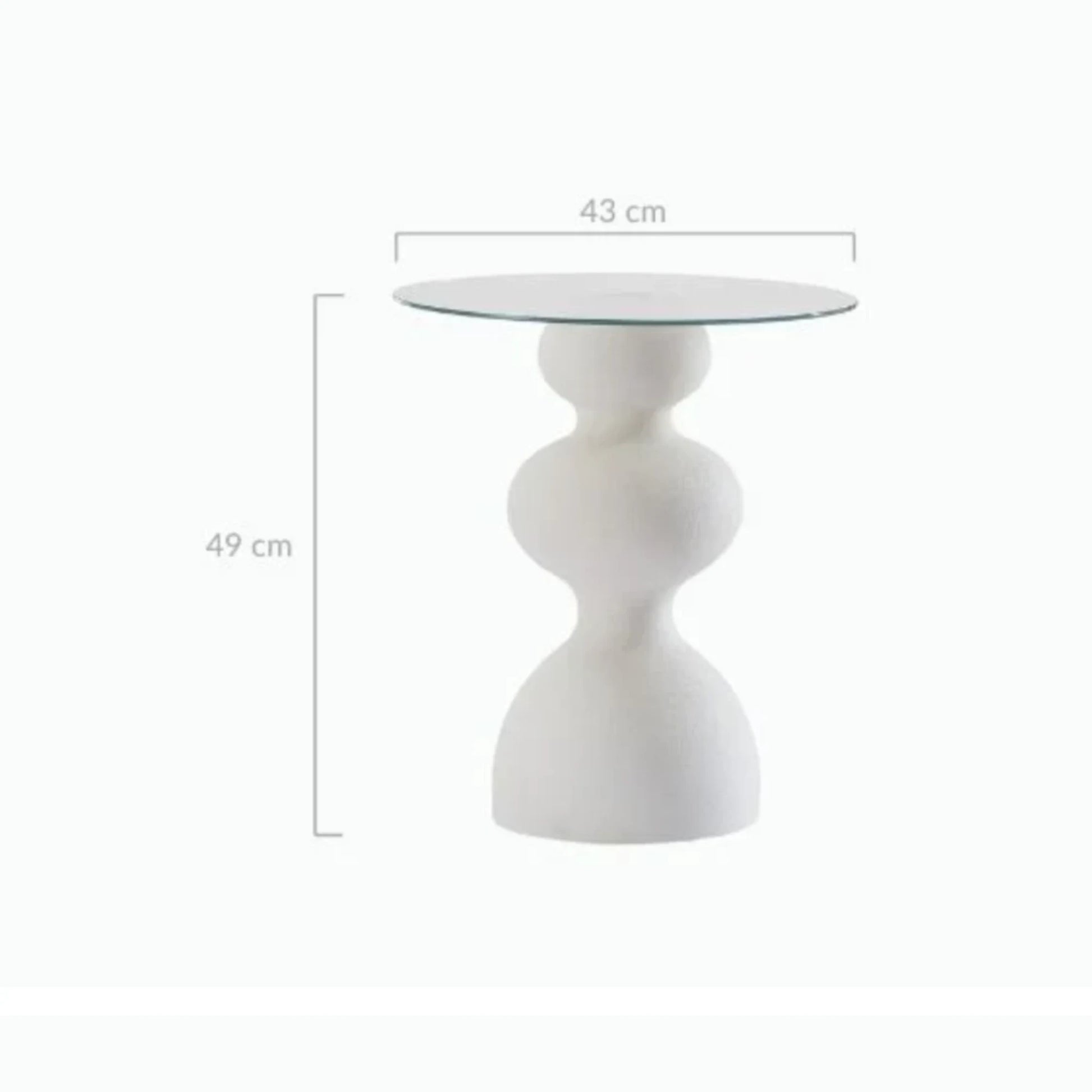 Lifely Knight Side Table, White