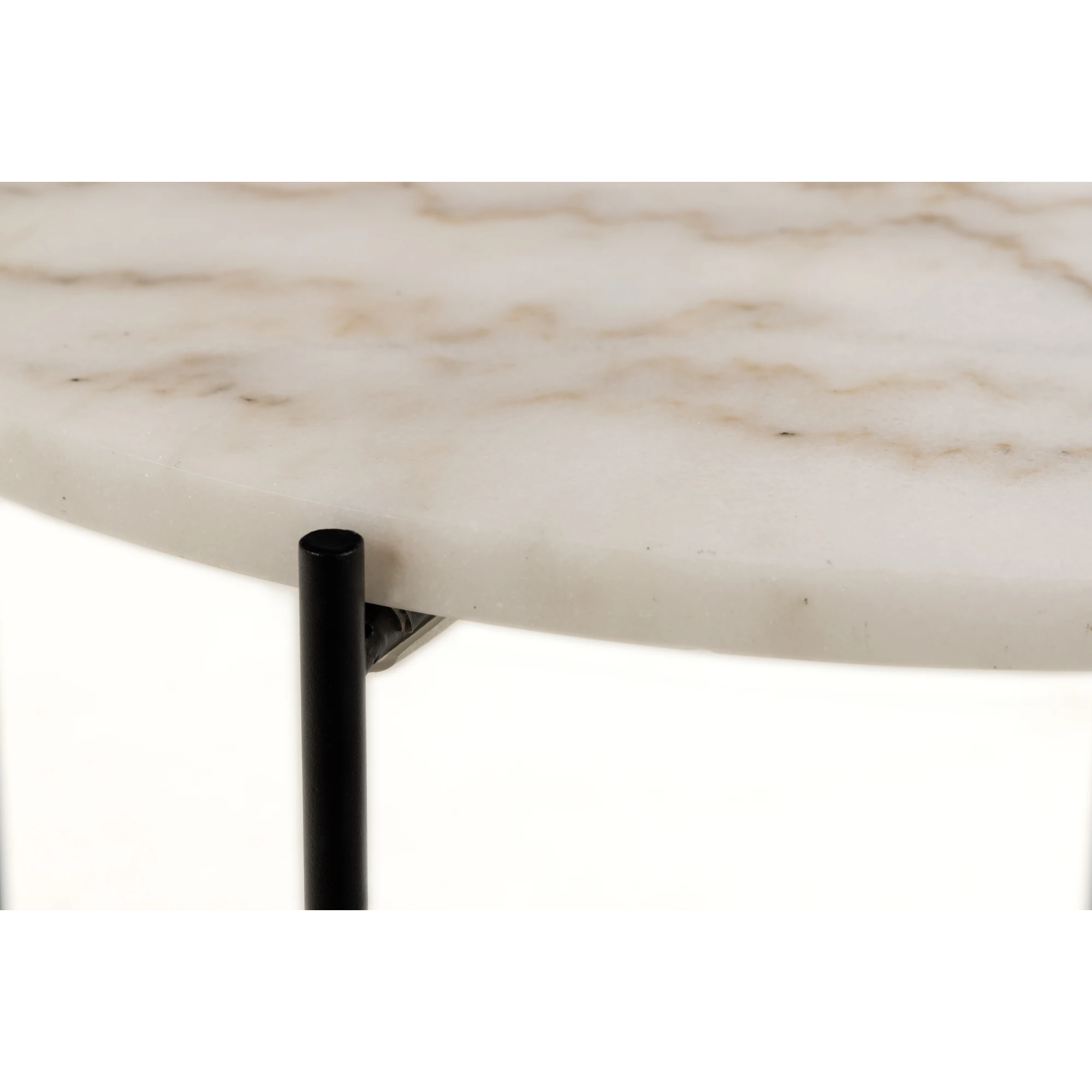 Hjem Design Avila Marble Coffee Table, White
