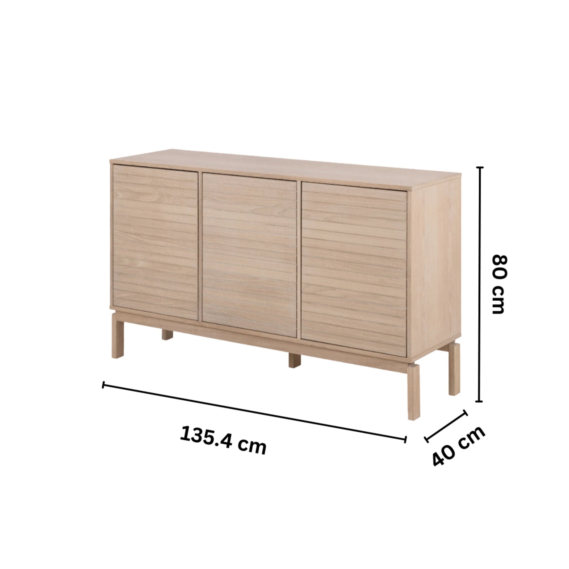 Hjem Design Linley Sideboard, 135cm