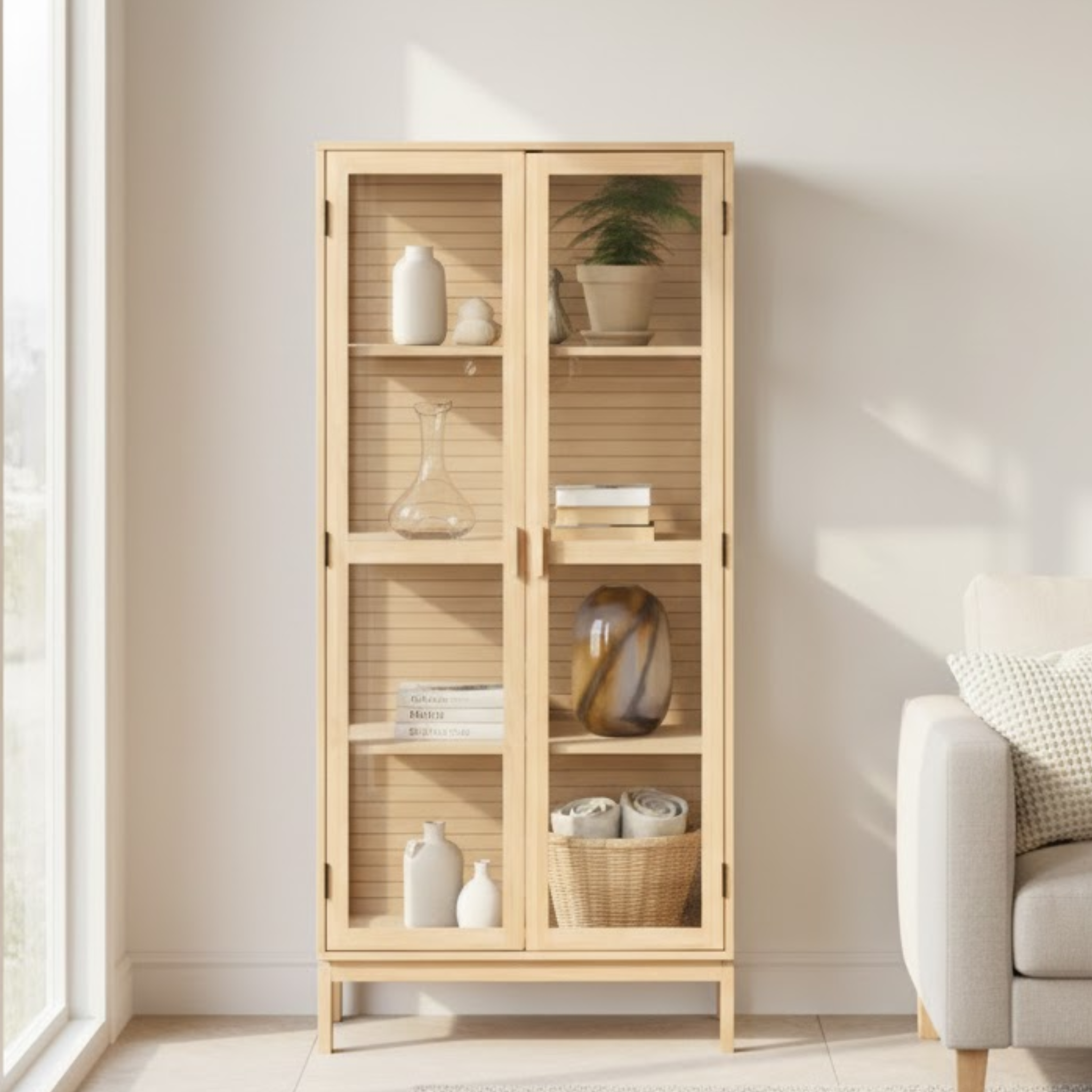 Hjem Design Linar Display Cabinet