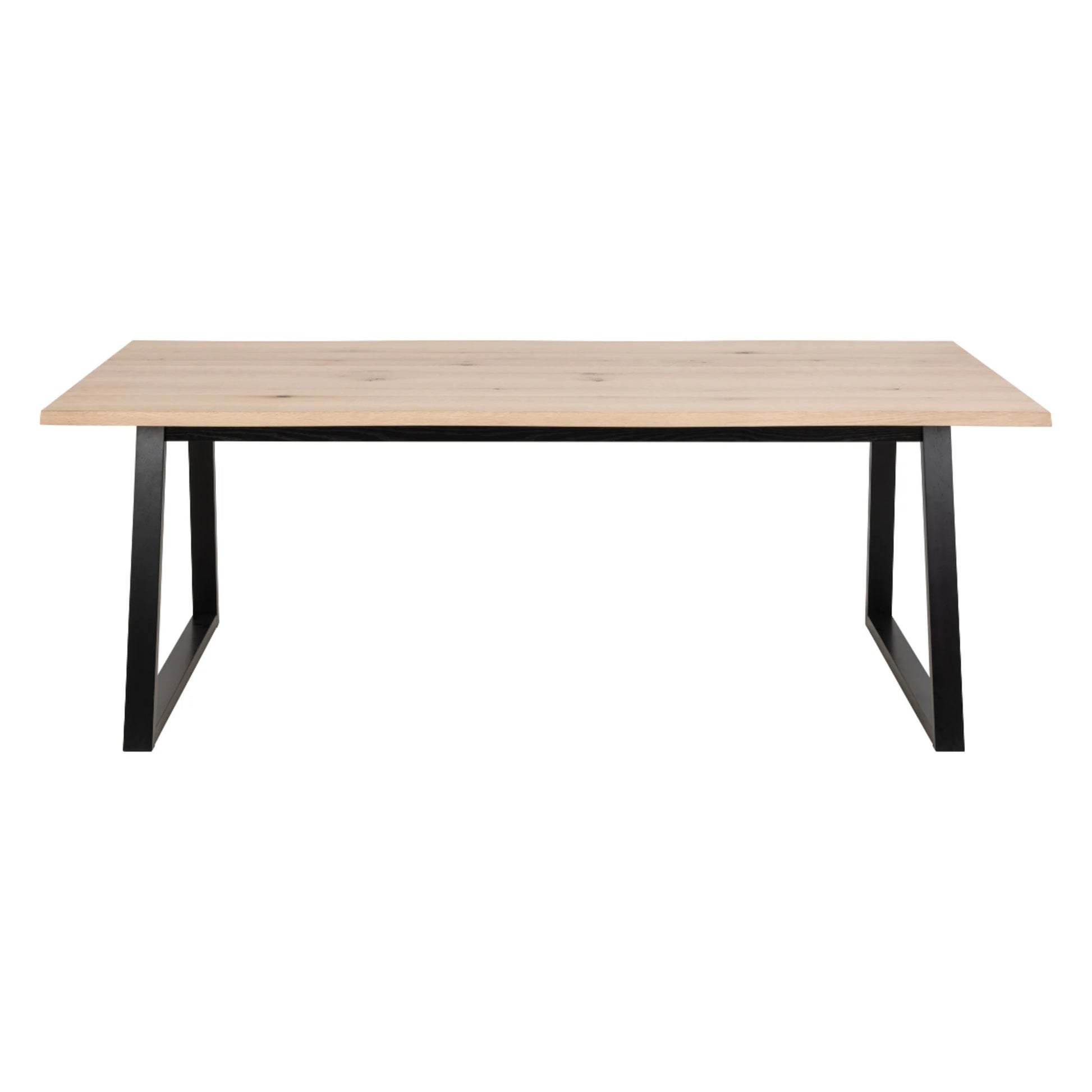 Hjem Design Malika 8-Seater Dining Table, Natural Wood