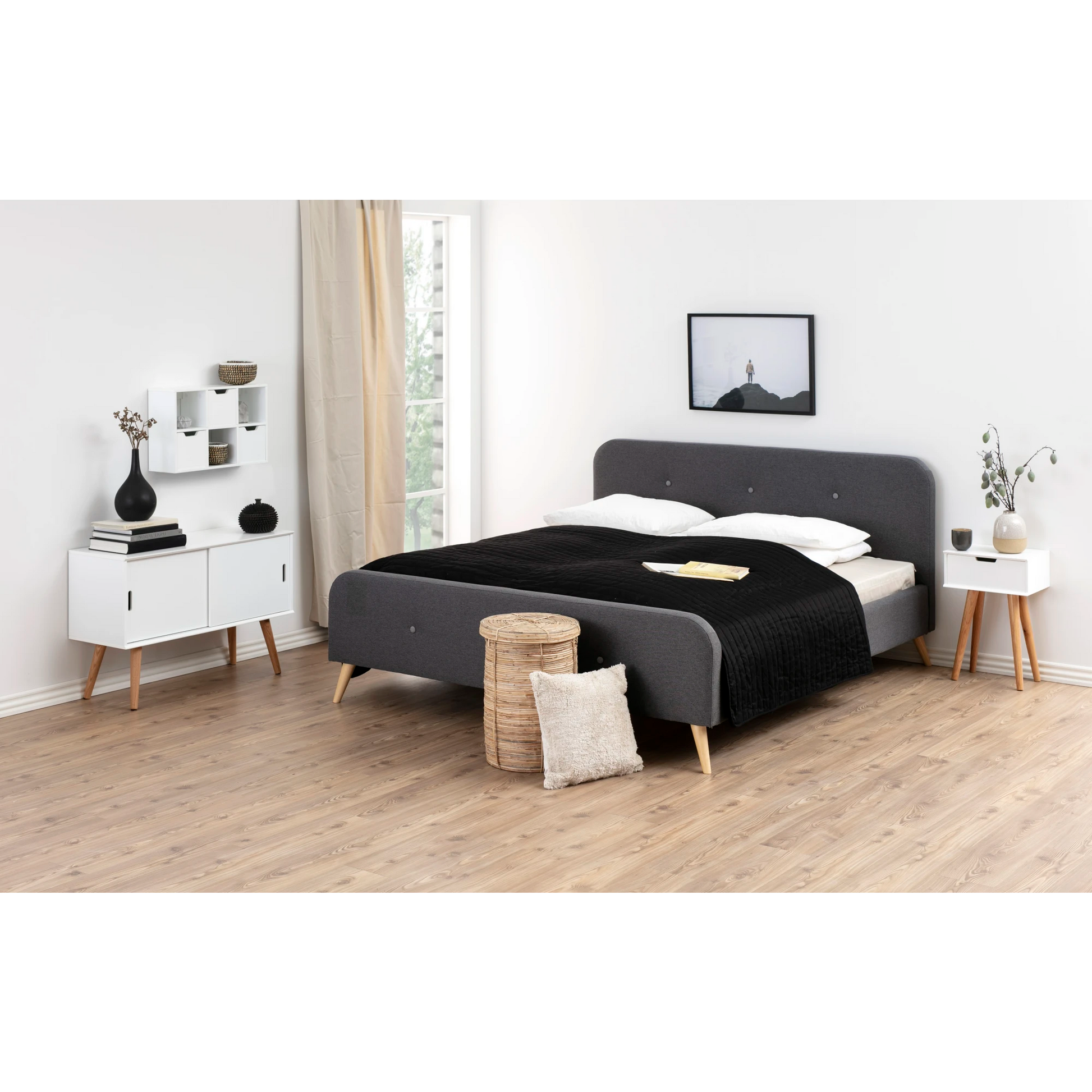 Hjem Design Mitra Sideboard with Sliding Doors