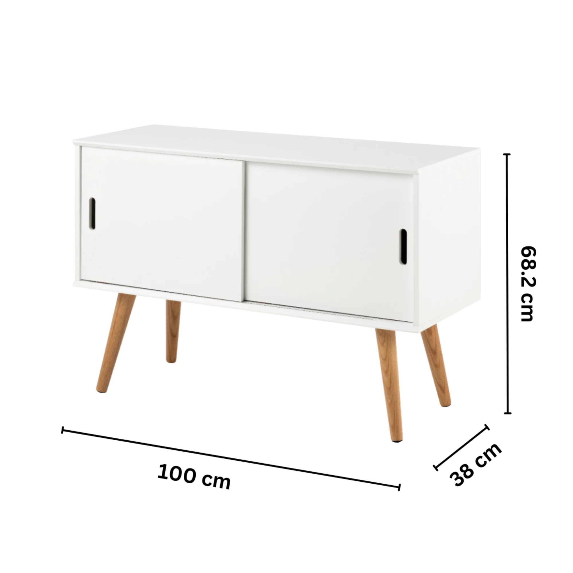 Hjem Design Mitra Sideboard with Sliding Doors