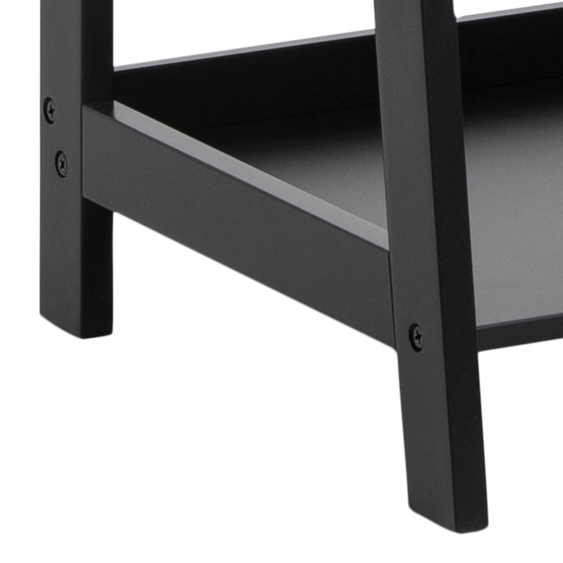 Hjem Design Danny Bookshelf, Black, 130cm