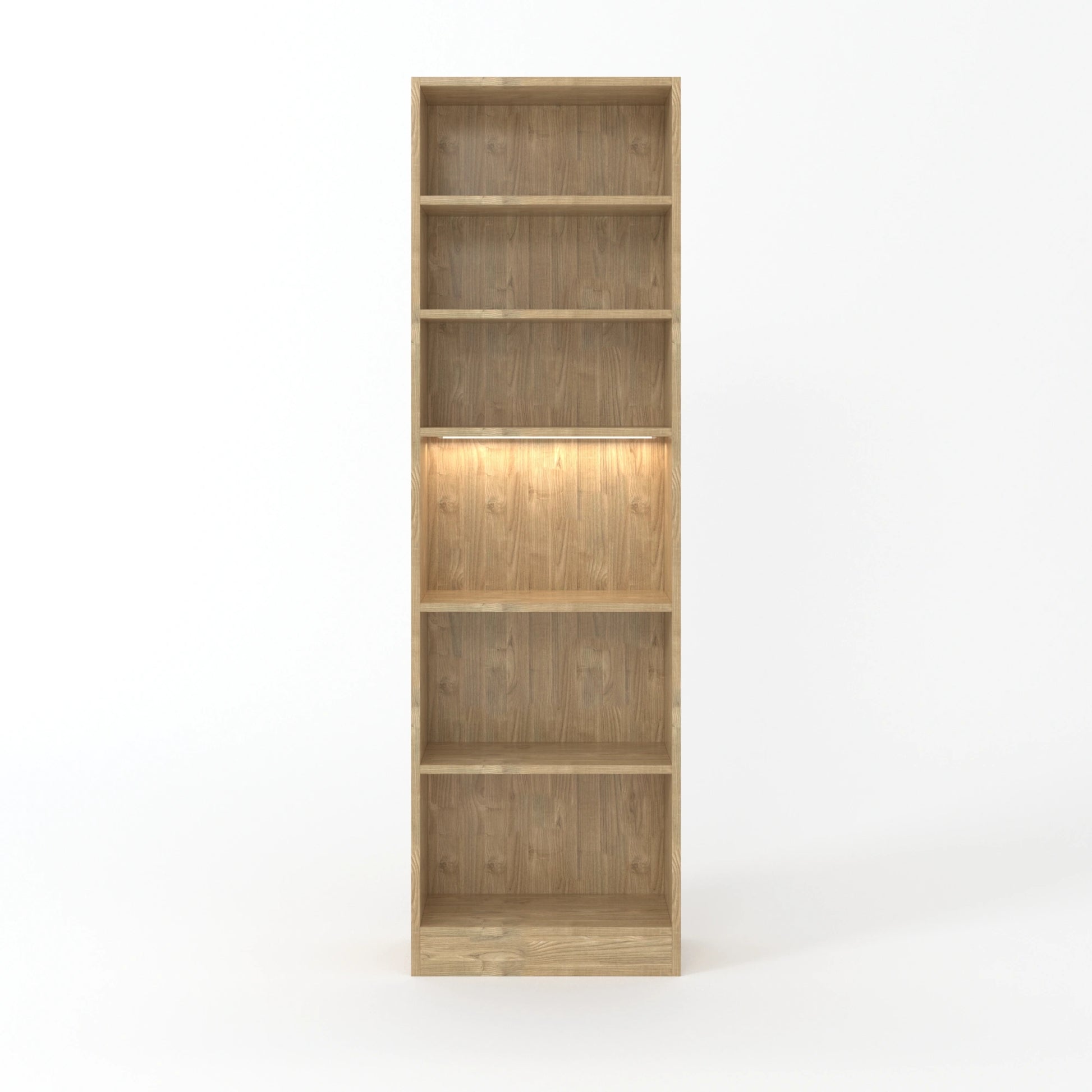 Loft Kiri Bookcase, 60cm, Natural Wood